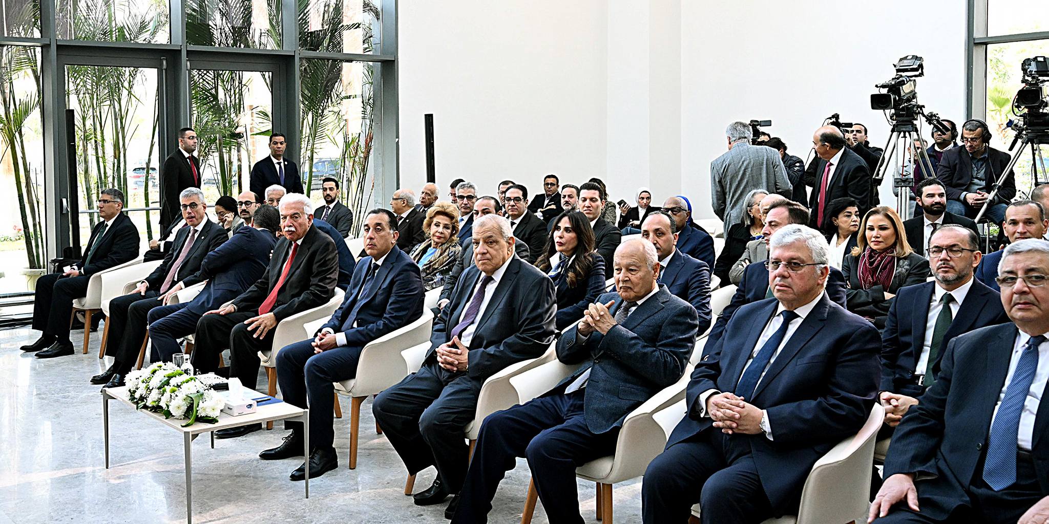 فعاليات افتتاح المستشفى الجامعي بجامعة الجيزة الجديدة