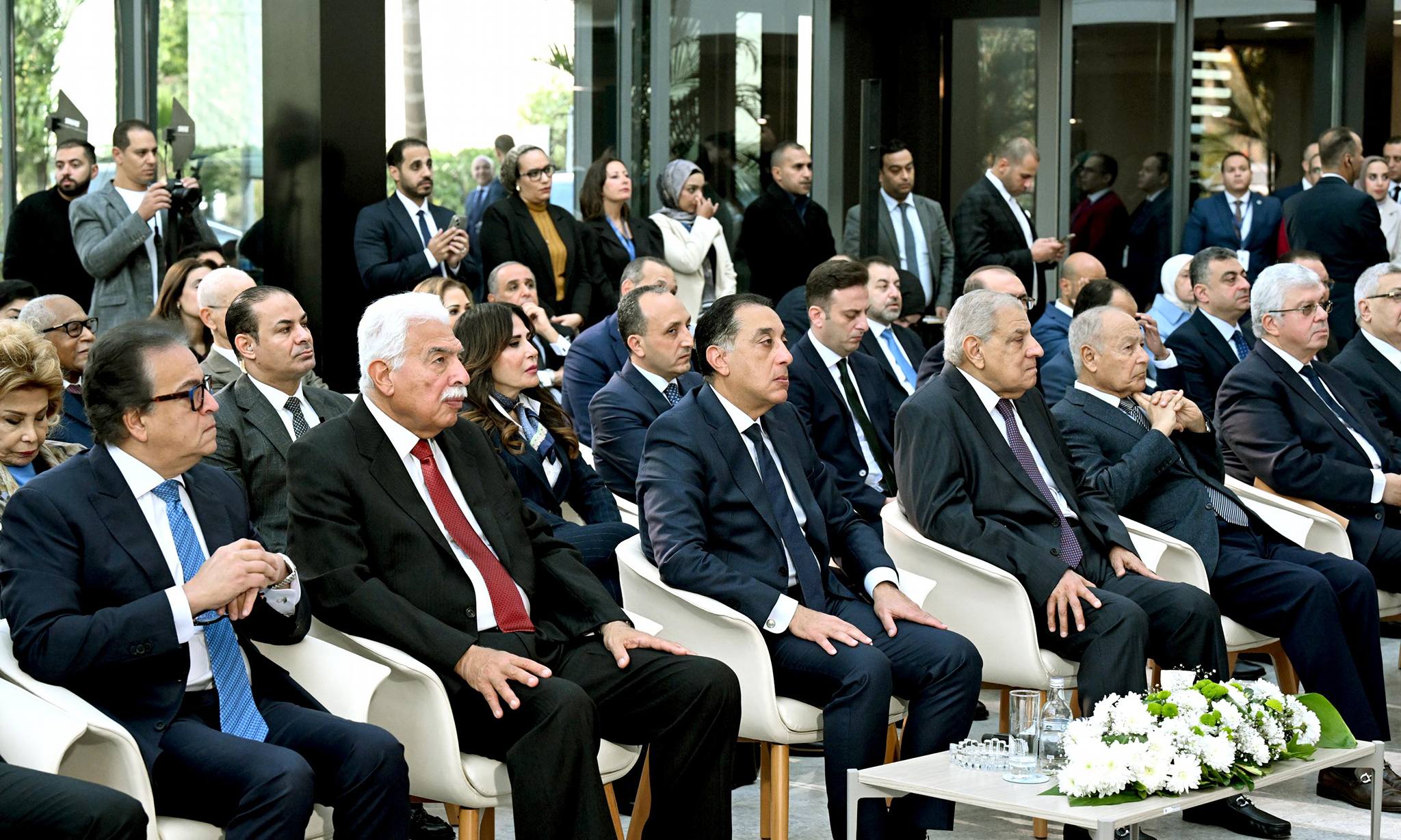 فعاليات افتتاح المستشفى الجامعي بجامعة الجيزة الجديدة