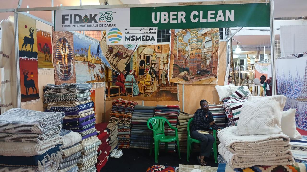 شباب جهاز تنمية المشروعات يشاركون في المعرض الدولي بداكار