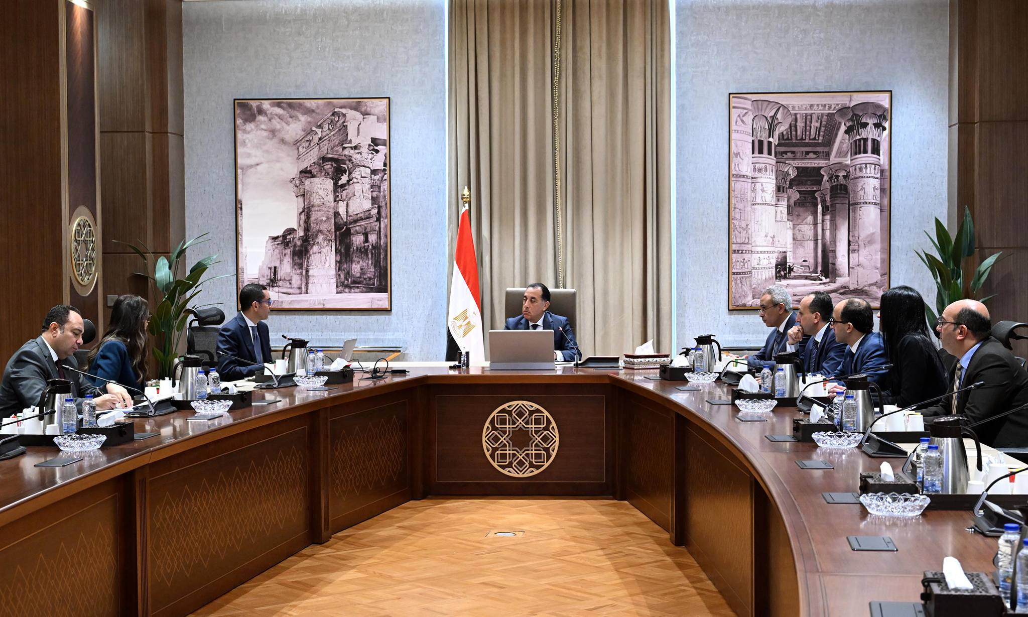 اجتماع مدبولي مع الخطيب ومدير صندوق مصر السيادي