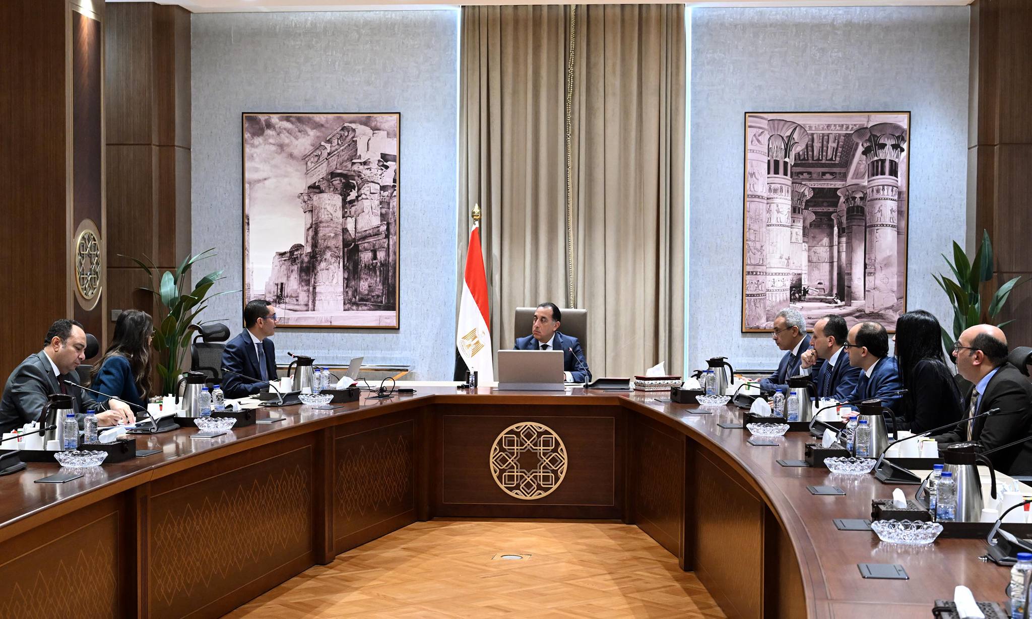 اجتماع مدبولي مع الخطيب ومدير صندوق مصر السيادي