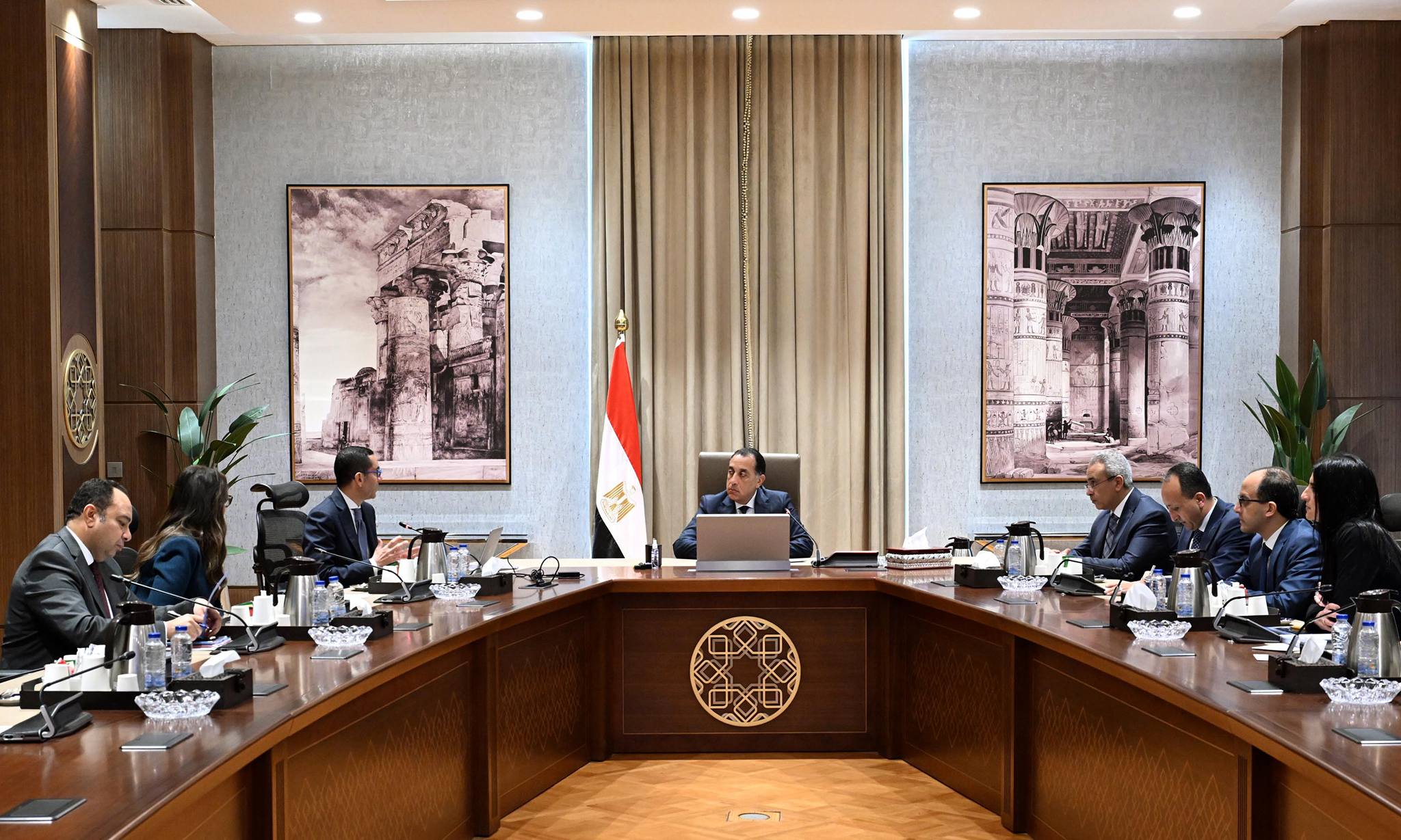 اجتماع مدبولي مع الخطيب ومدير صندوق مصر السيادي