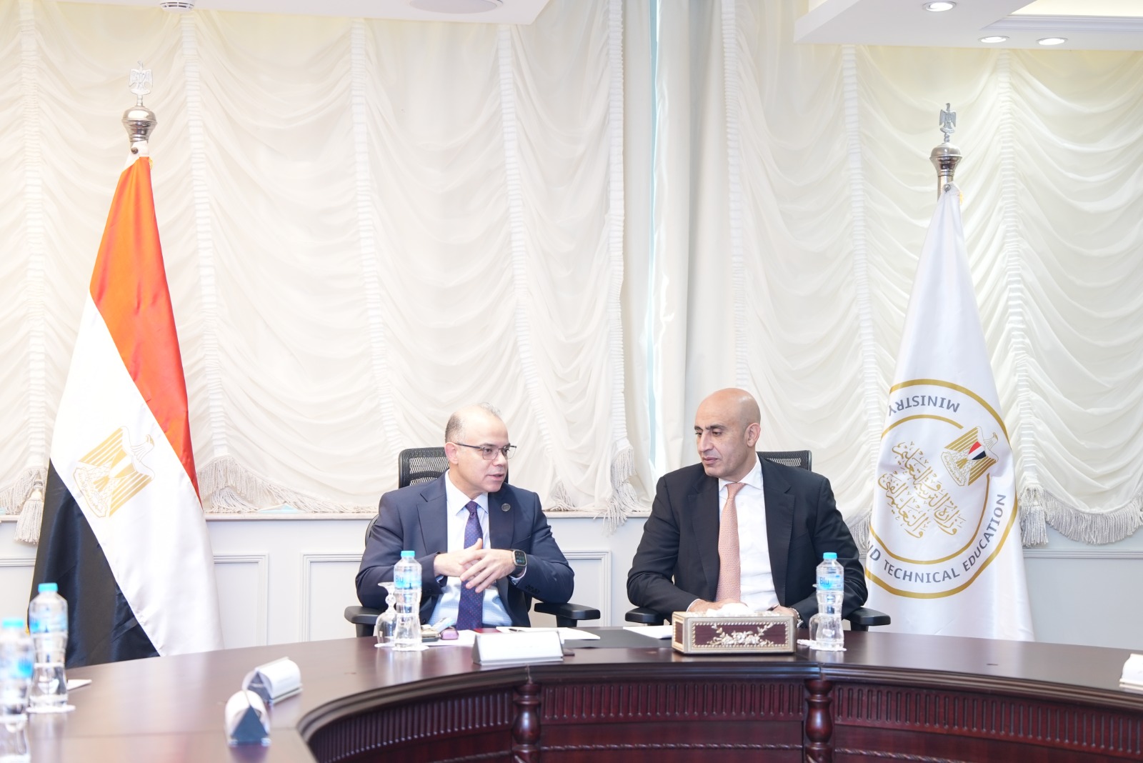 الرقابة المالية والتربية والتعليم توقعان بروتوكول تعاون