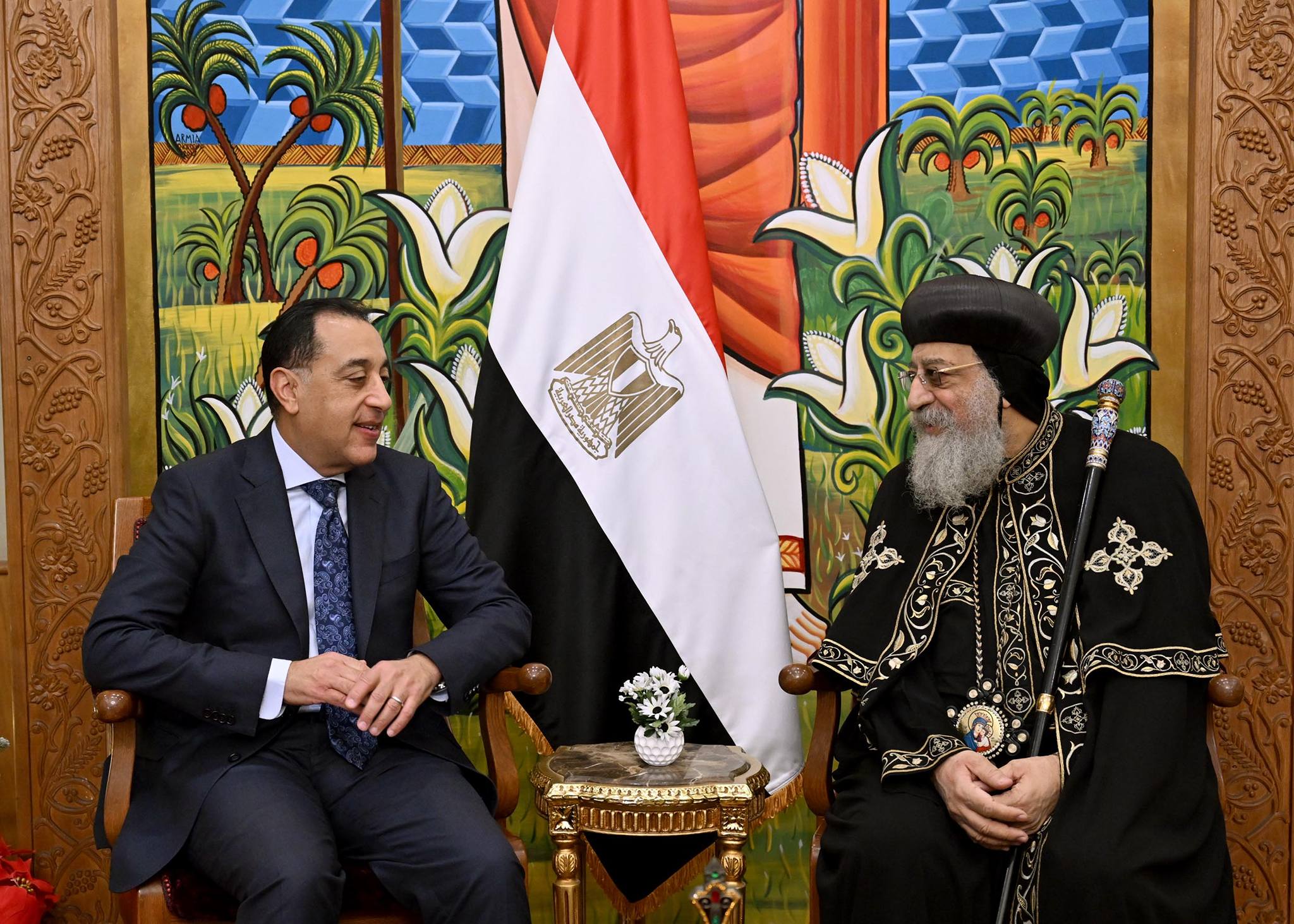 رئيس الوزراء يهنئ قداسة البابا تواضروس الثاني بمناسبة عيد الميلاد المجيد