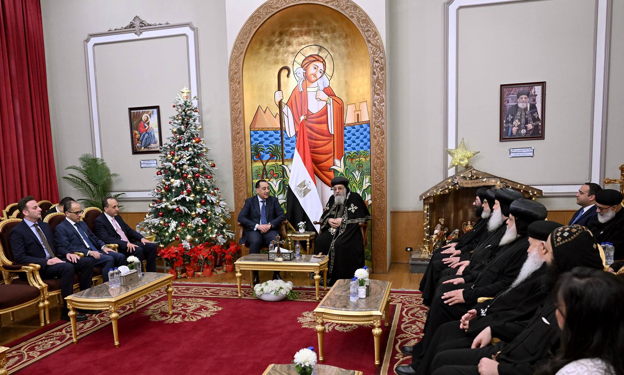 رئيس الوزراء يهنئ قداسة البابا تواضروس الثاني بمناسبة عيد الميلاد المجيد