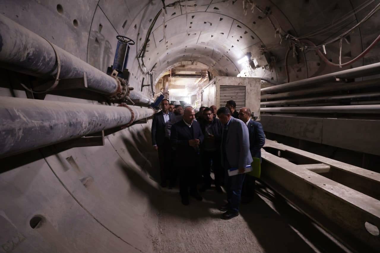 وزير النقل يتفقد المرحلة الأولى من الخط الرابع لمترو الأنفاق