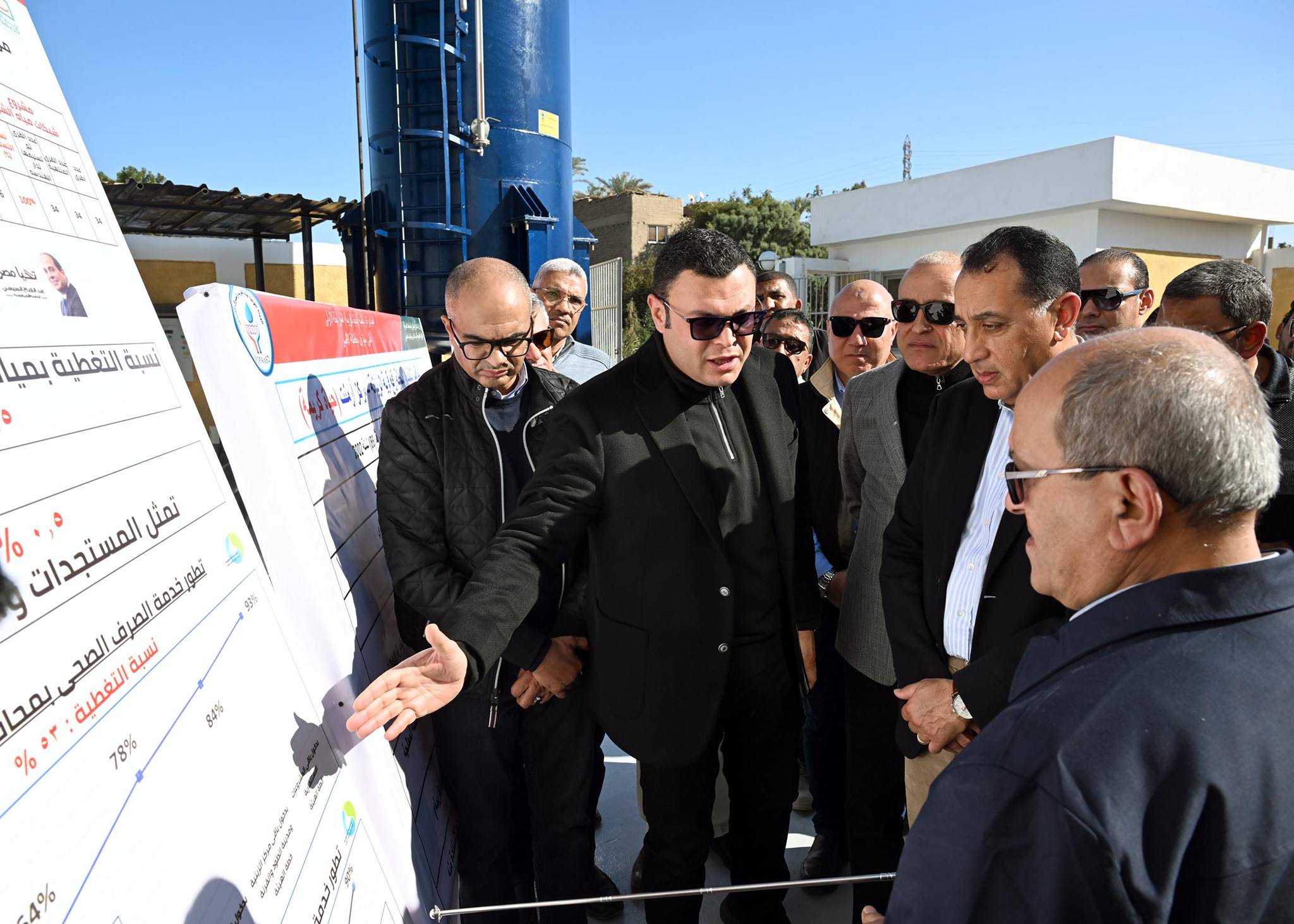 رئيس الوزراء يتفقد محطة رفع صرف صحي الرياينة بالأقصر