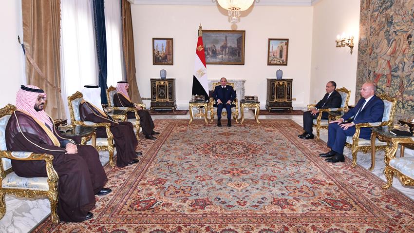 الرئيس السيسي يجتمع مع وزير خارجية المملكة العربية السعودية