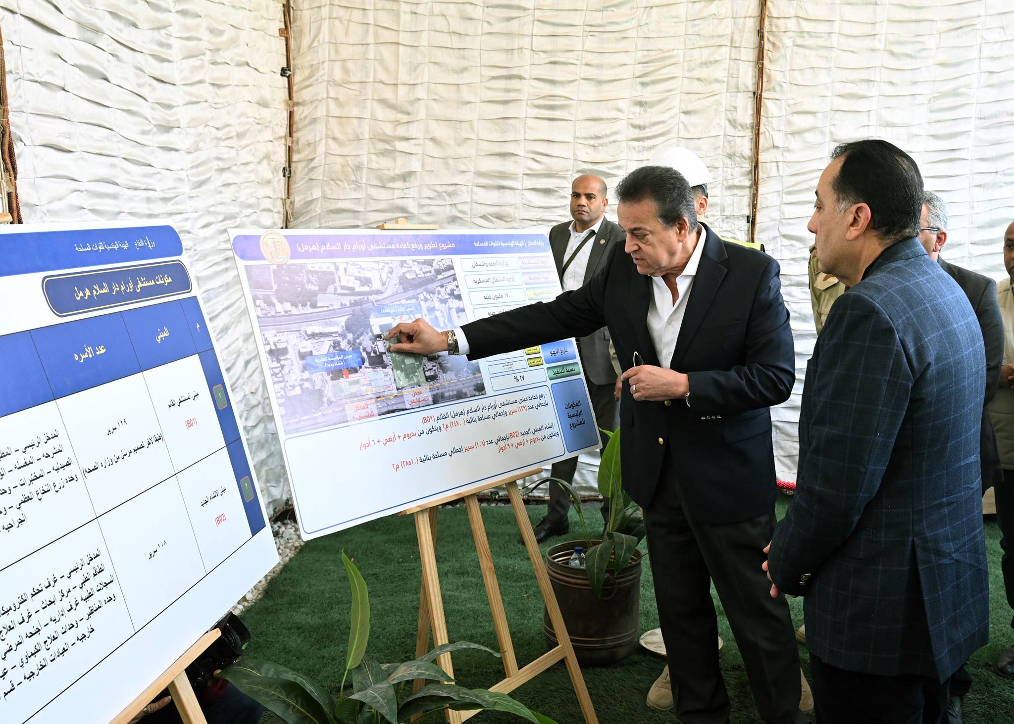 رئيس الوزراء يتفقد مستشفى أورام دار السلام