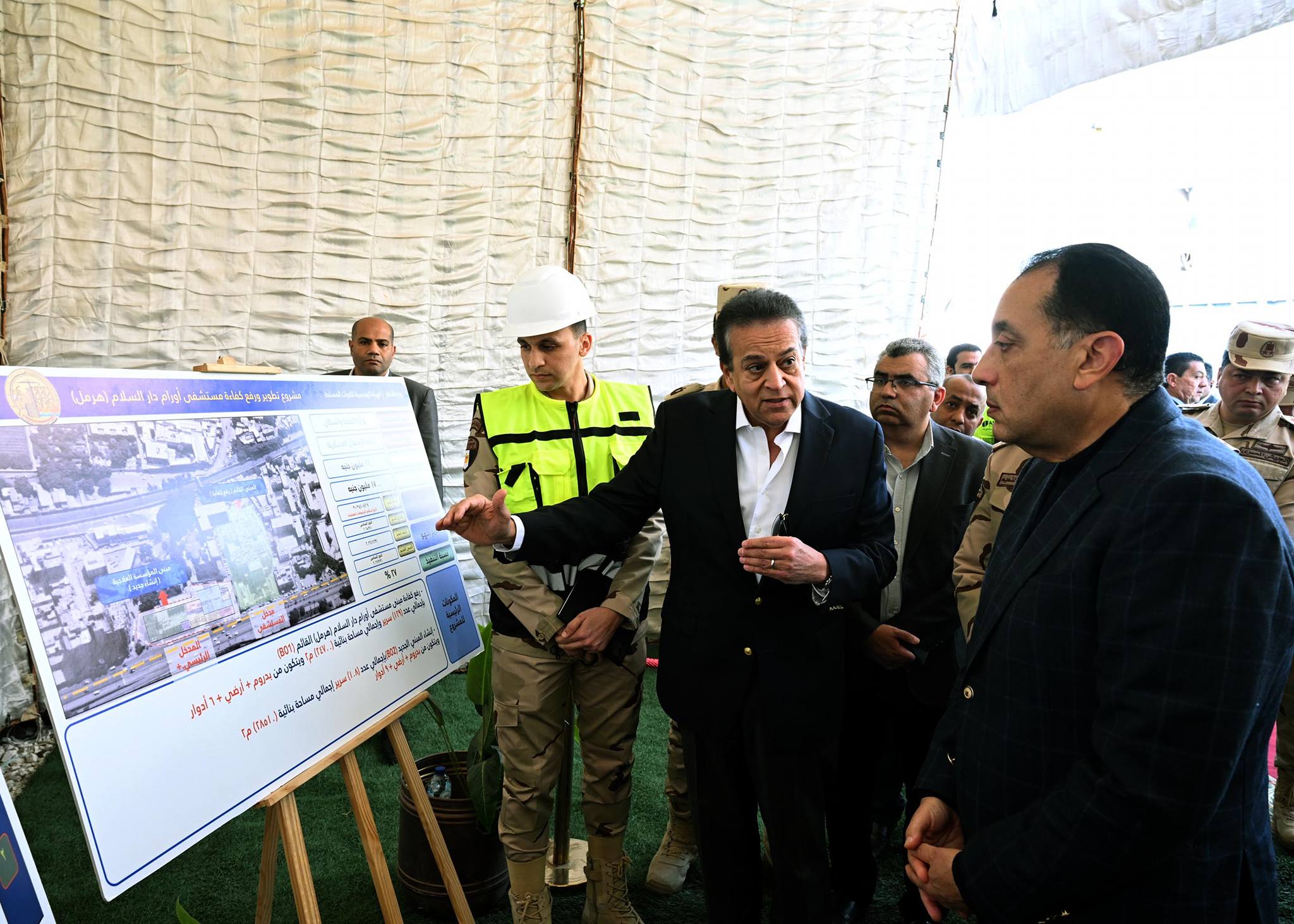 رئيس الوزراء يتفقد مستشفى أورام دار السلام