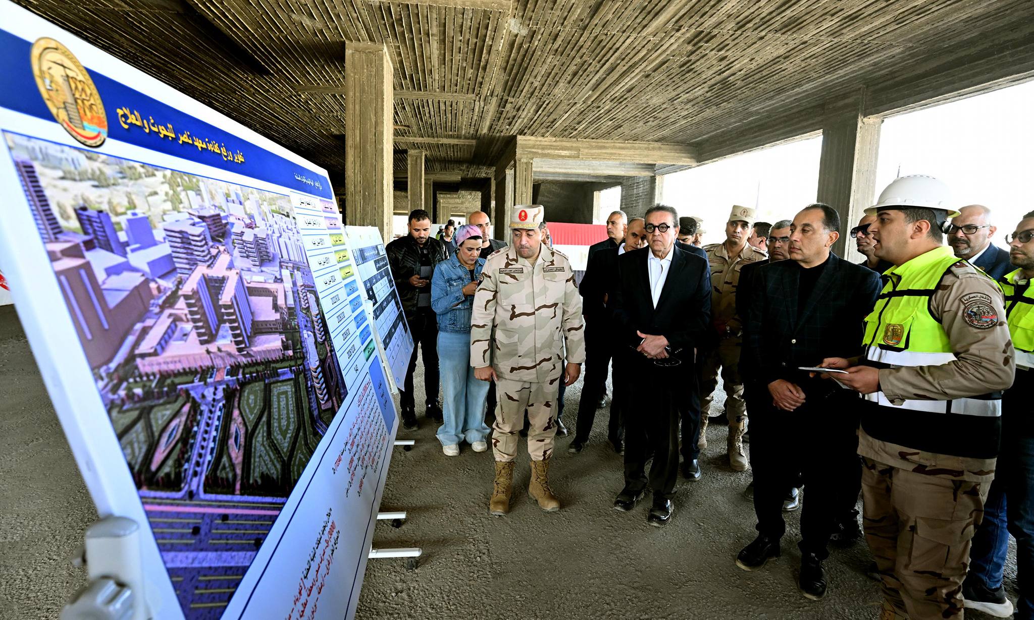 مدبولي يتابع الموقف التنفيذي لمشروع تطوير مدينة النيل الطبية