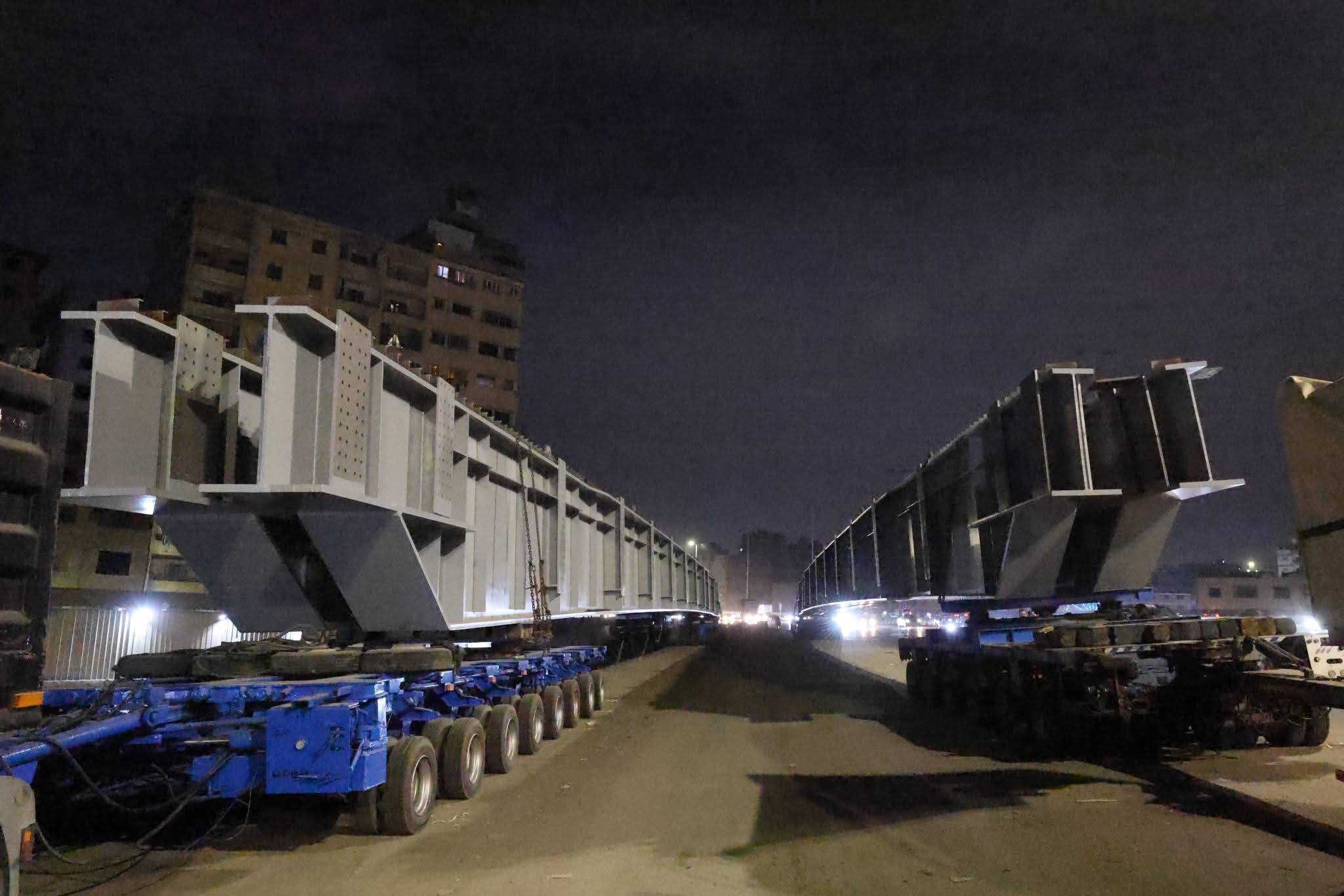 غلق الطريق الدائري بالاتجاهين لرفع الكمر الخرساني لمحور عمرو بن العاص