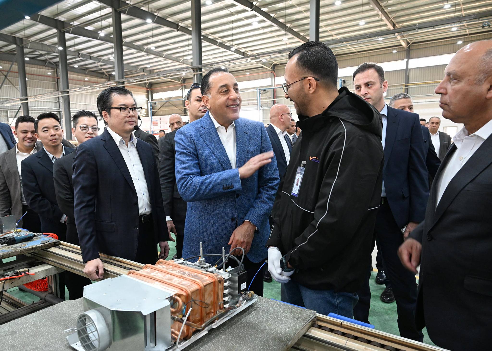 رئيس الوزراء يفتتح مصنع فانوارد الصيني