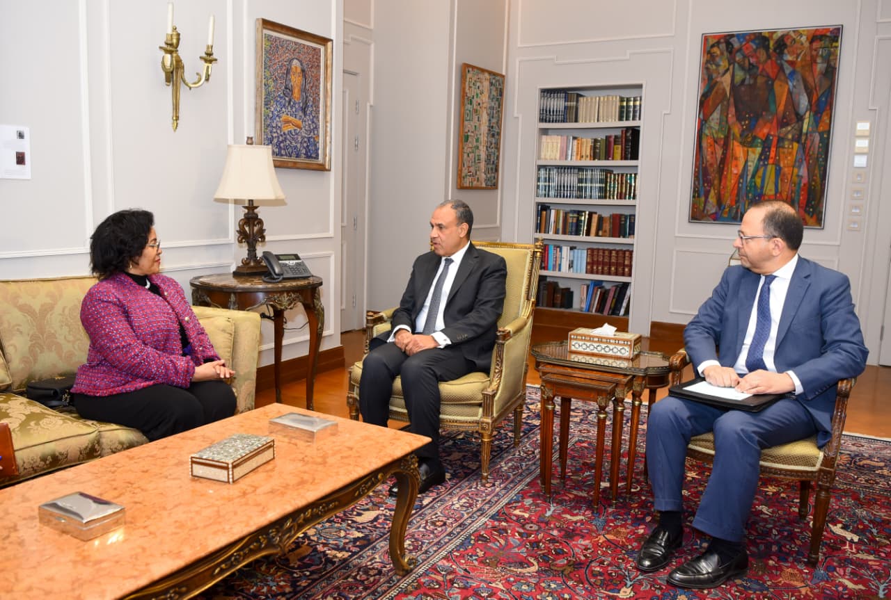 وزير الخارجية يجتمع مع المديرة التنفيذية للنيباد