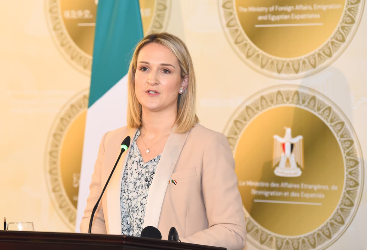 هيلين ماكينتي وزيرة الهجرة والتجارة والدفاع الأيرلندية