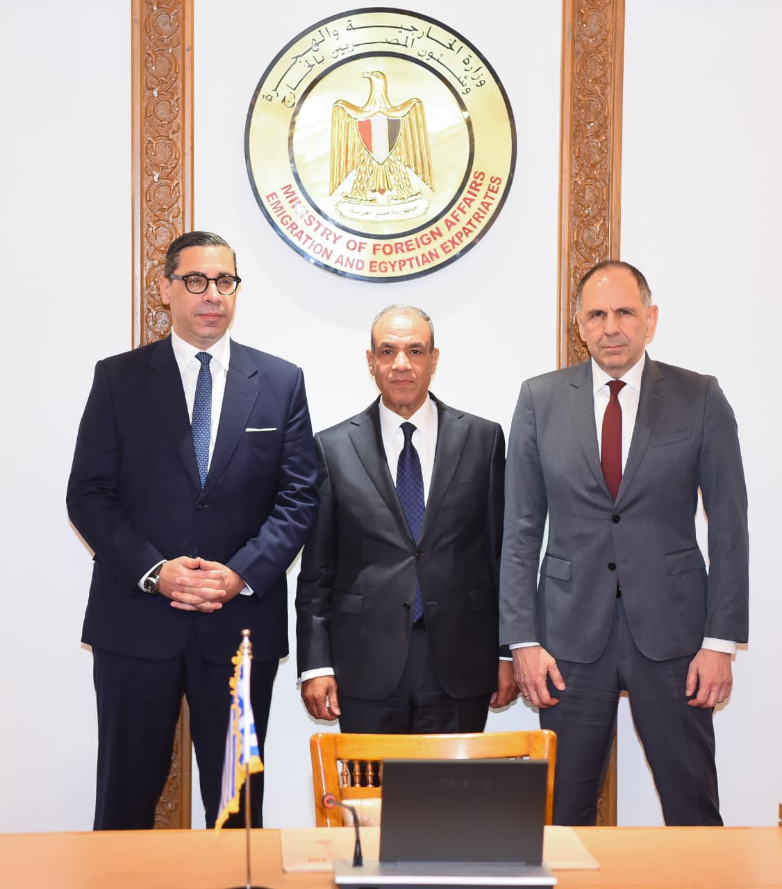 مشاورات سياسية لوزراء خارجية مصر واليونان وقبرص