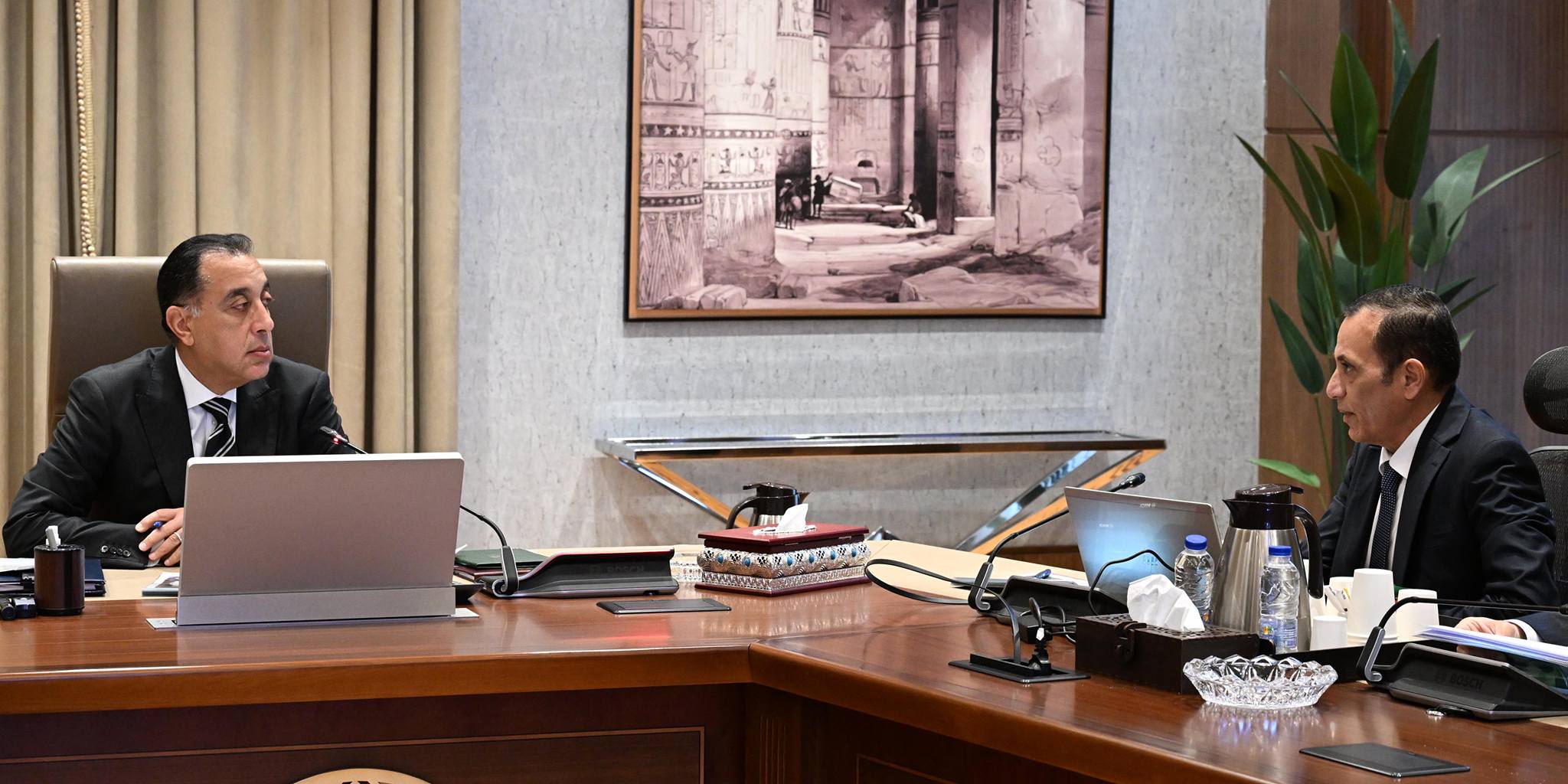 رئيس الوزراء يلتقي رئيس شركة تنمية الريف المصري الجديد