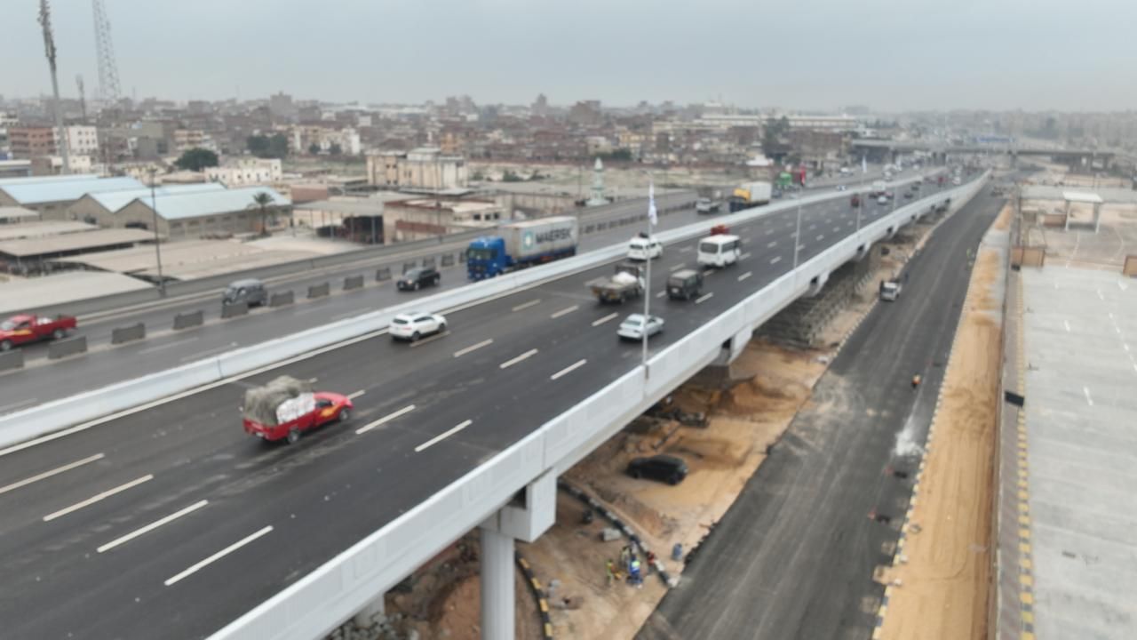 بدء التشغيل التجريبي لمشروع توسعة ورفع مناسيب كوبري العامرية