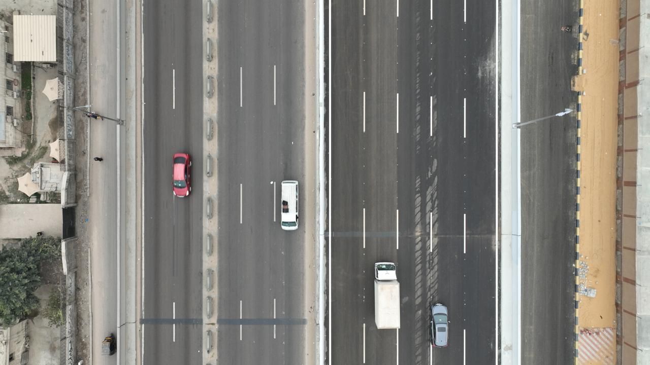 بدء التشغيل التجريبي لمشروع توسعة ورفع مناسيب كوبري العامرية