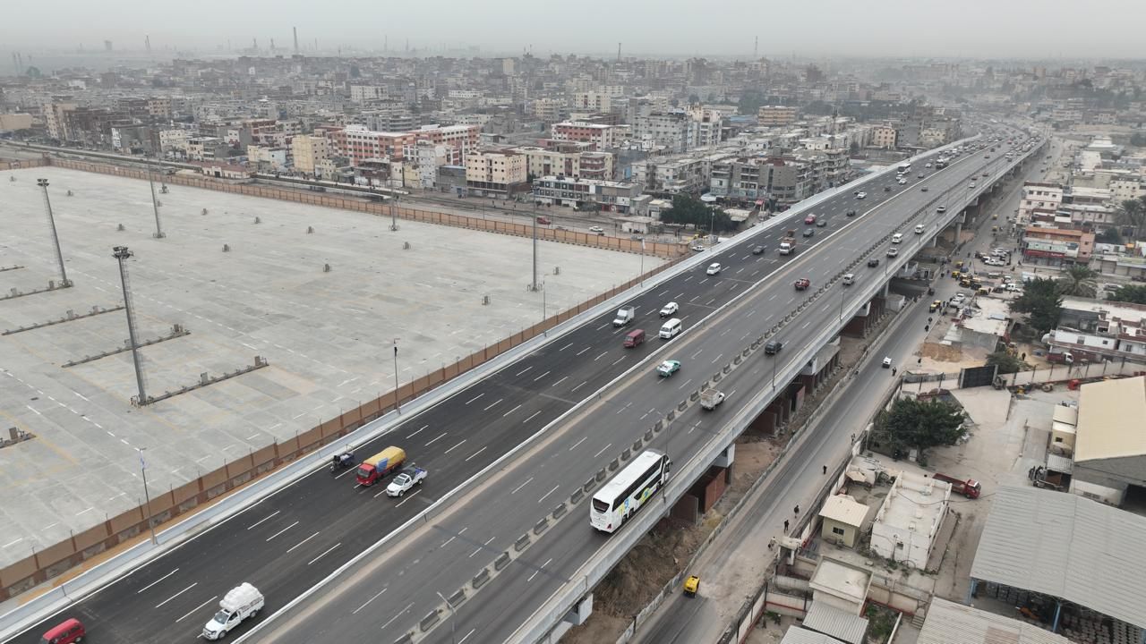 بدء التشغيل التجريبي لمشروع توسعة ورفع مناسيب كوبري العامرية