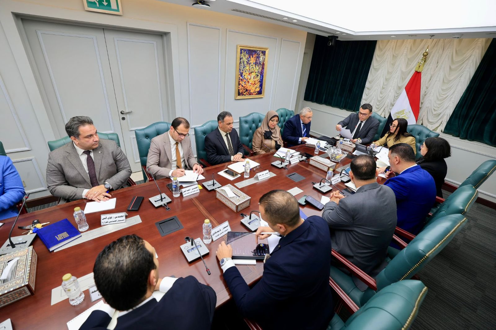 وزيرة التضامن الاجتماعي تجتمع مع وزير الإسكان