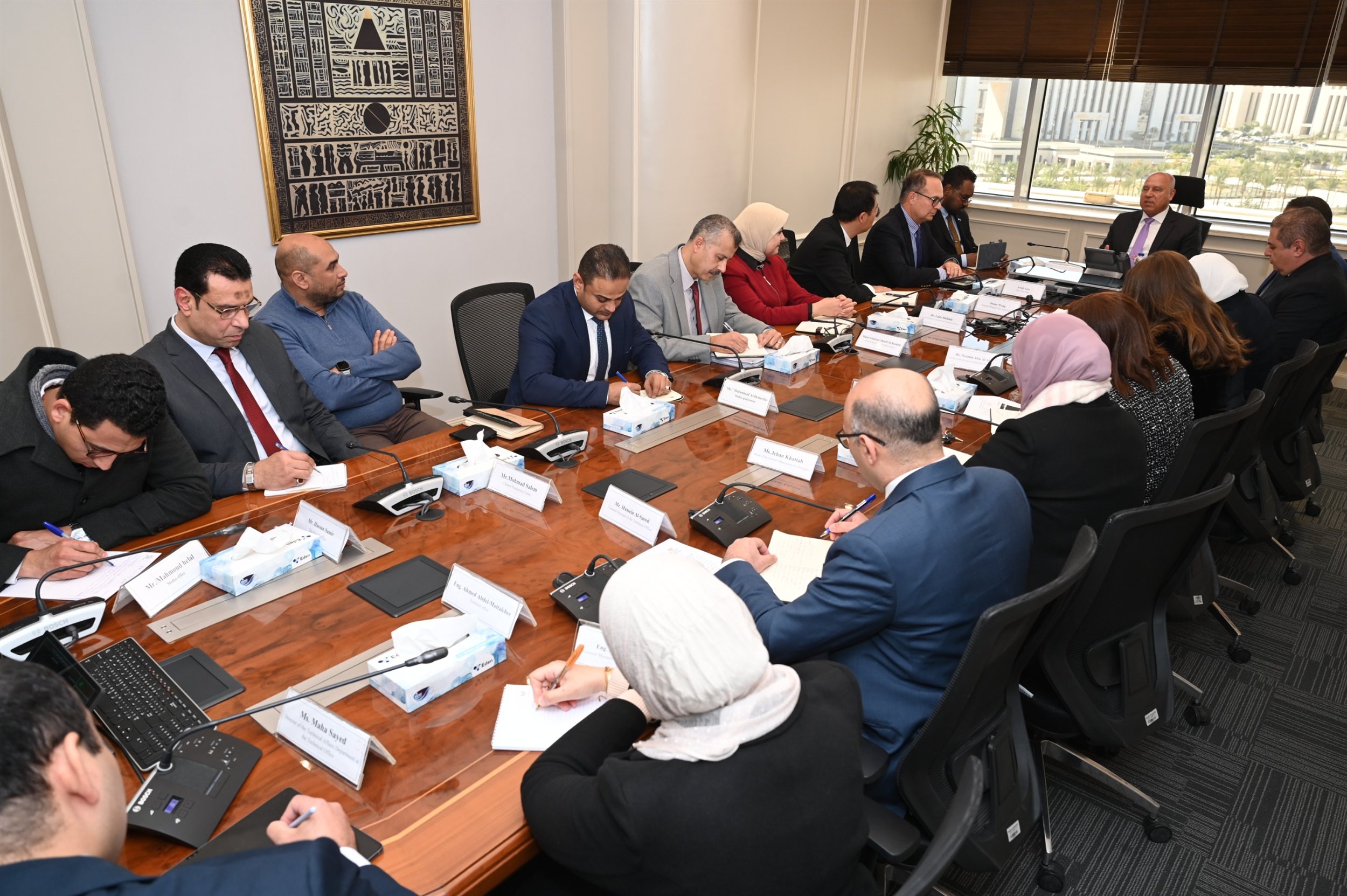 الوزير يجتمع مع وفد شركة إيليت سولار لتكنولوجيا الطاقة الشمسية 