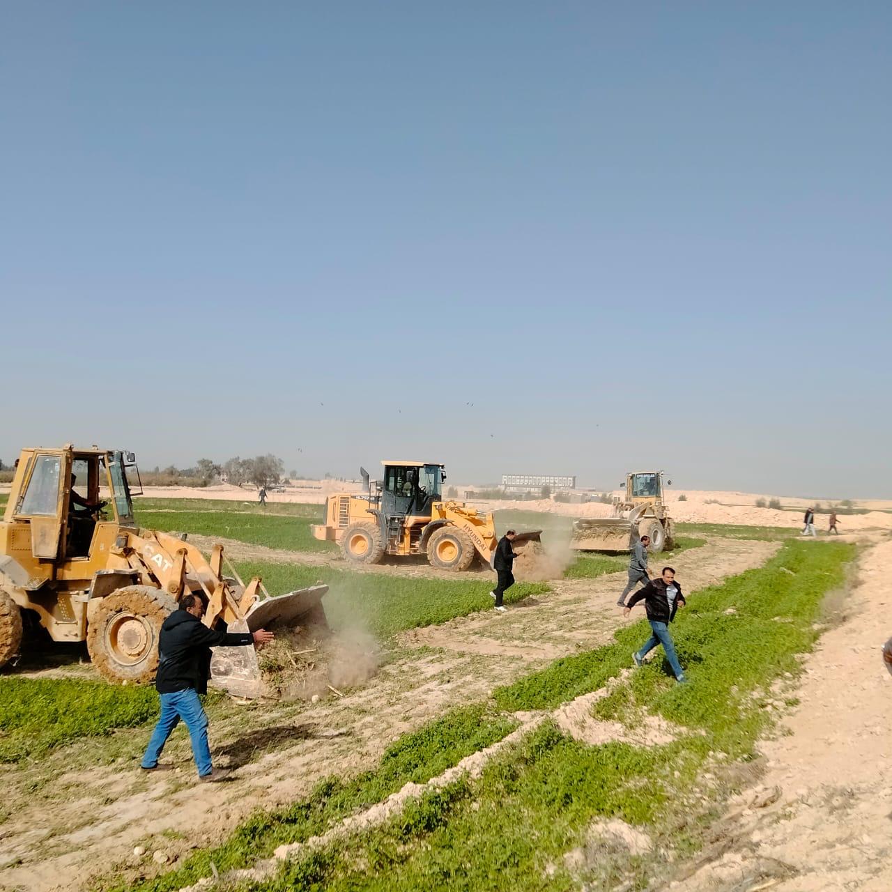 أجهزة المدن الجديدة تنفذ حملات إزالة للتعديات ومخالفات البناء والإشغالات واسترداد الأراضي المخالفة