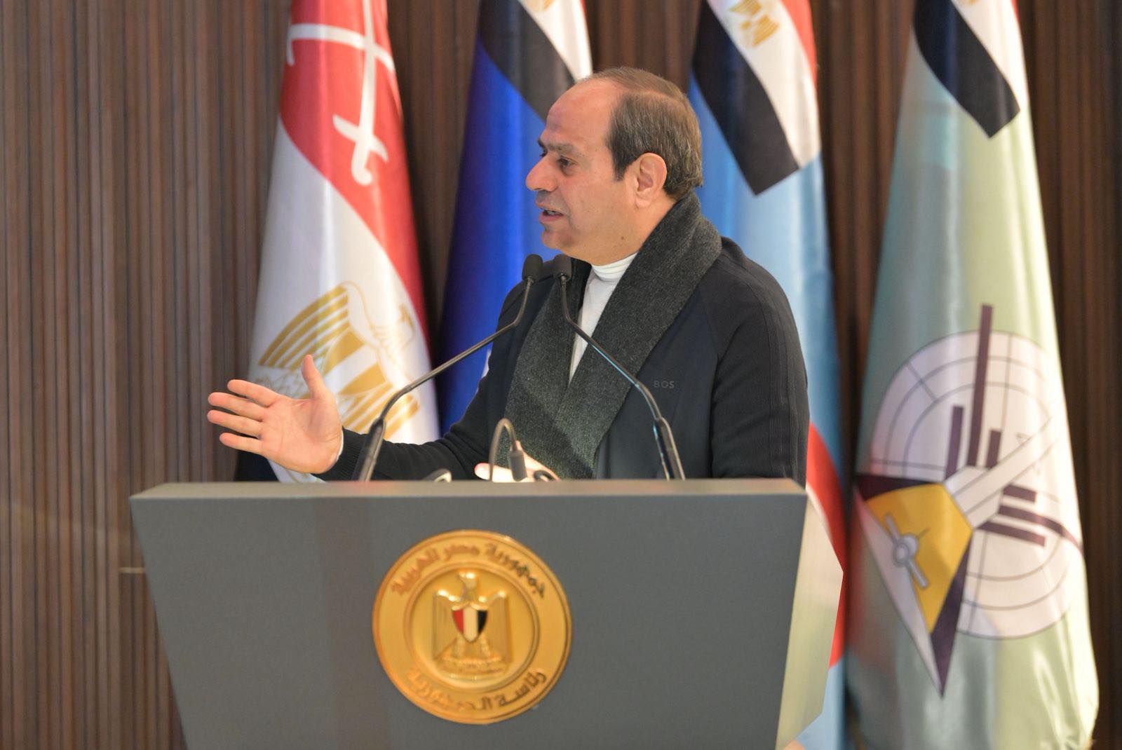 زيارة الرئيس السيسي إلى الأكاديمية العسكرية المصرية