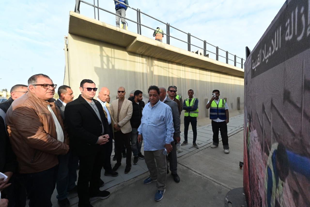 الشربيني يتفقد مشروع رفع كفاءة محطة تنقية مياه الشرب بالشيخ زايد