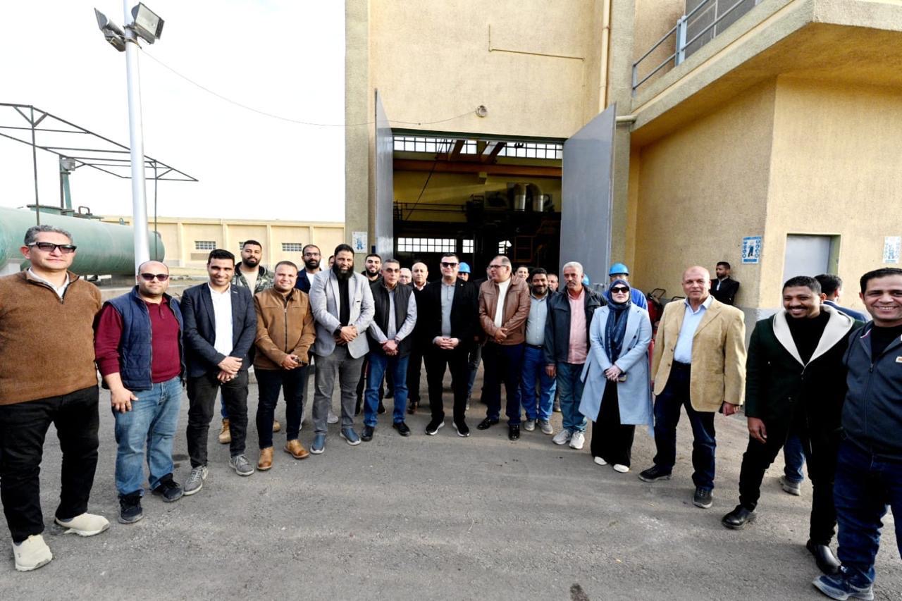 الشربيني يتفقد مشروع رفع كفاءة محطة تنقية مياه الشرب بالشيخ زايد