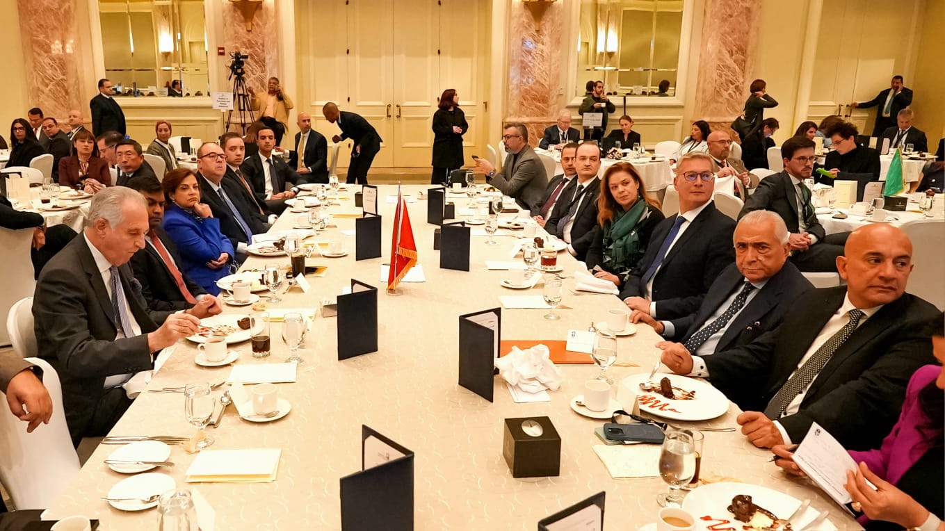 وزير البترول خلال اللقاء الذي عقدته غرفة التجارة الأمريكية بالقاهرة