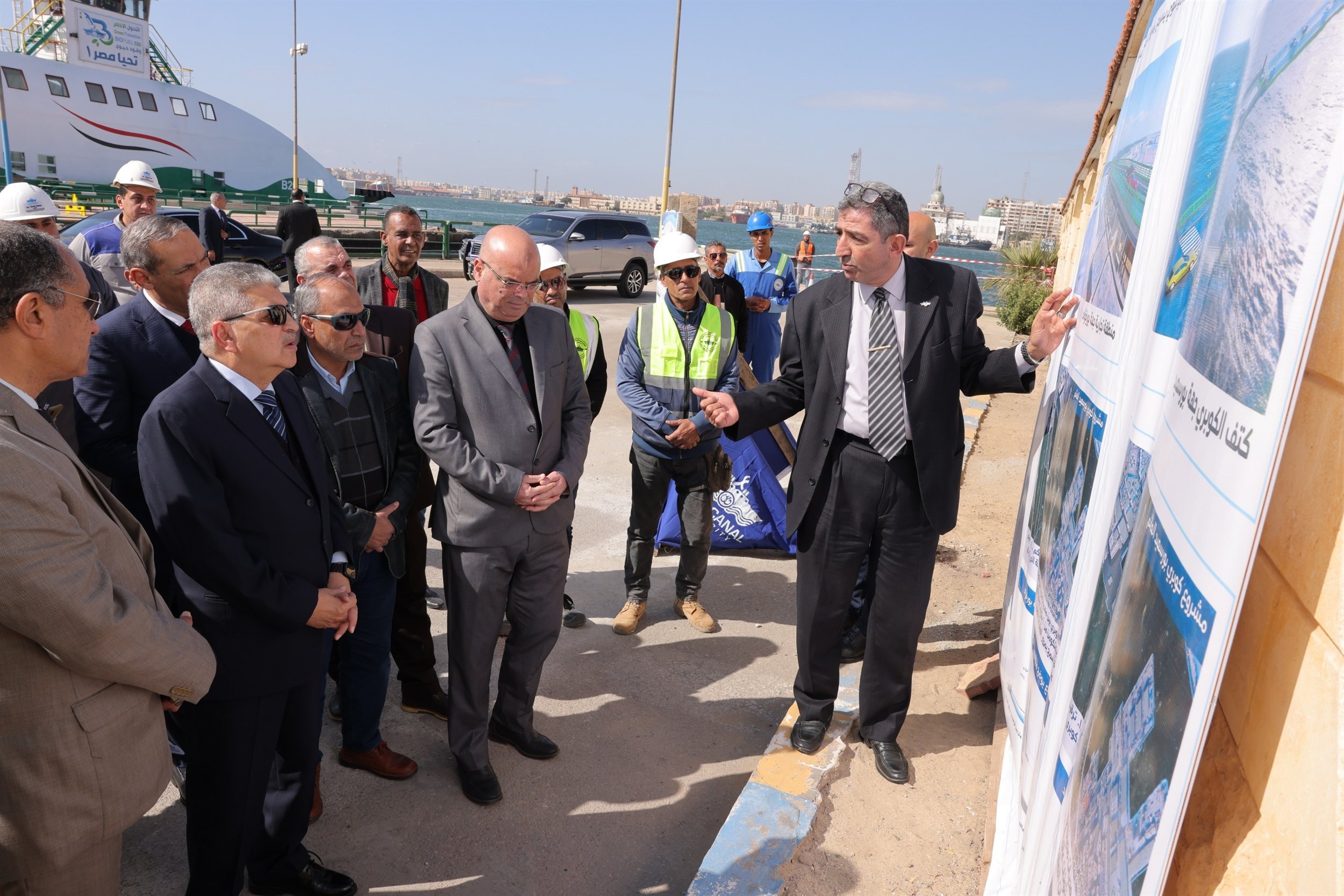 جولة الفريق أسامة ربيع التفقدية بعدد من مواقع العمل ببورسعيد