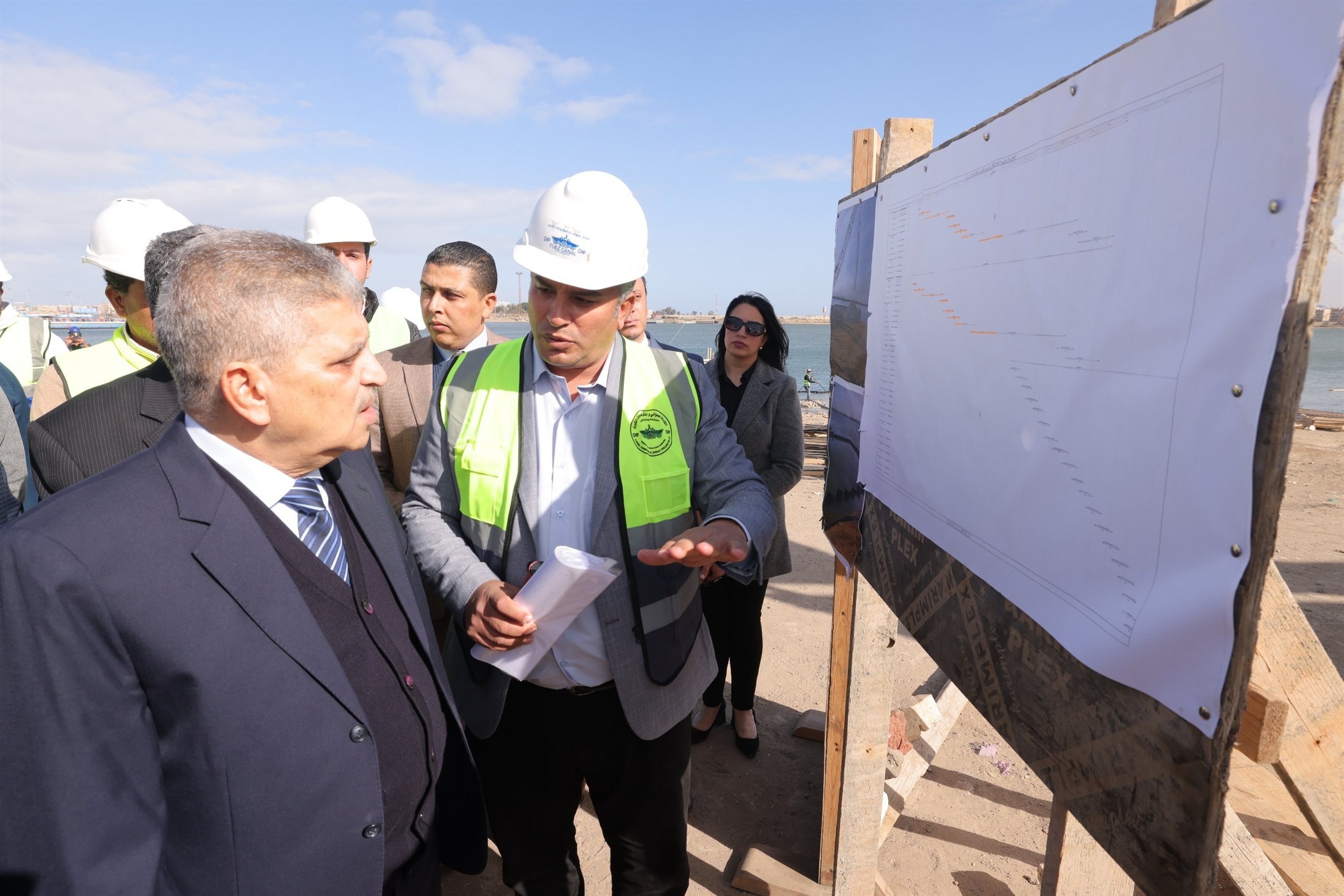 جولة الفريق أسامة ربيع التفقدية بعدد من مواقع العمل ببورسعيد