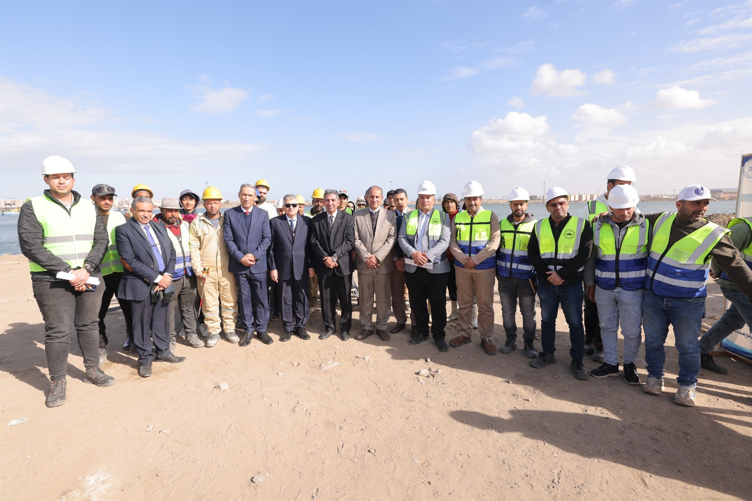 جولة الفريق أسامة ربيع التفقدية بعدد من مواقع العمل ببورسعيد