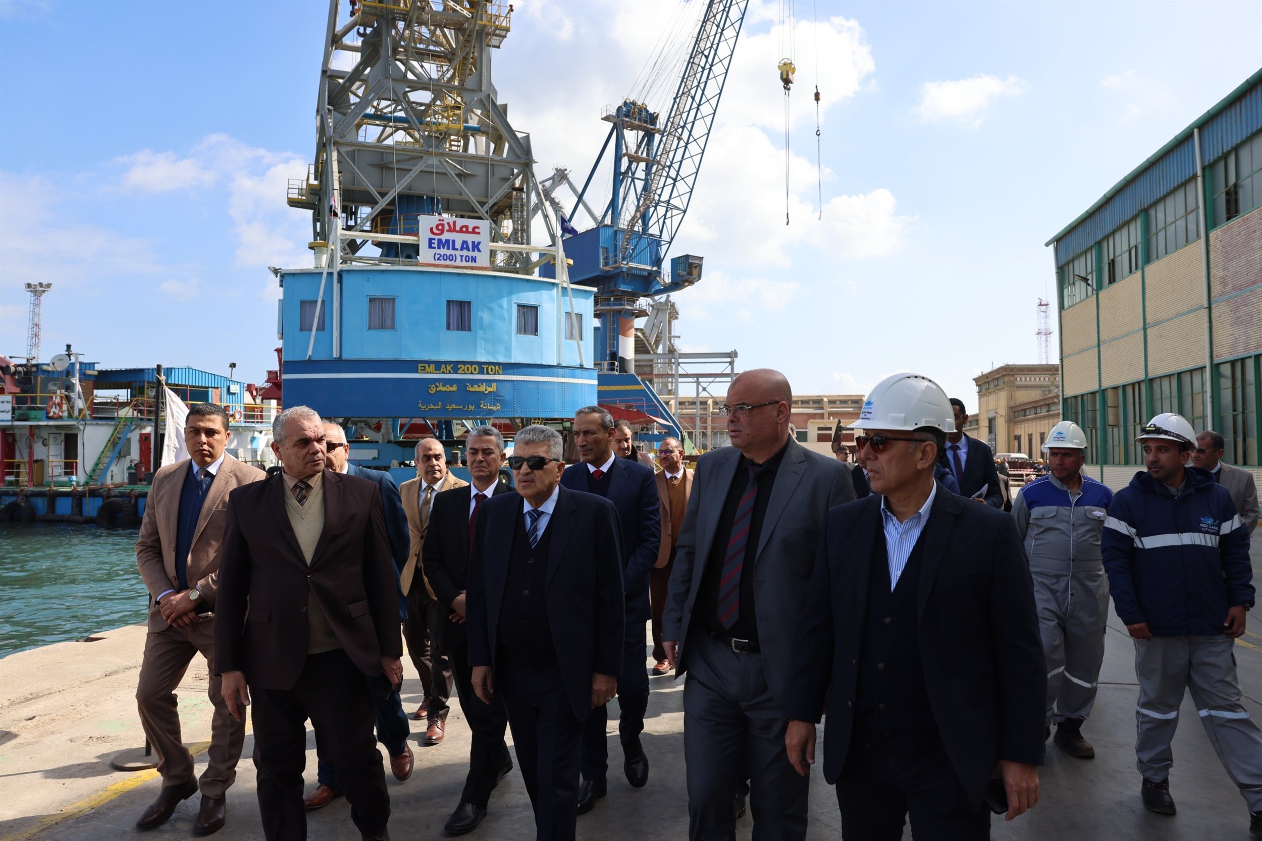 جولة الفريق أسامة ربيع التفقدية بعدد من مواقع العمل ببورسعيد