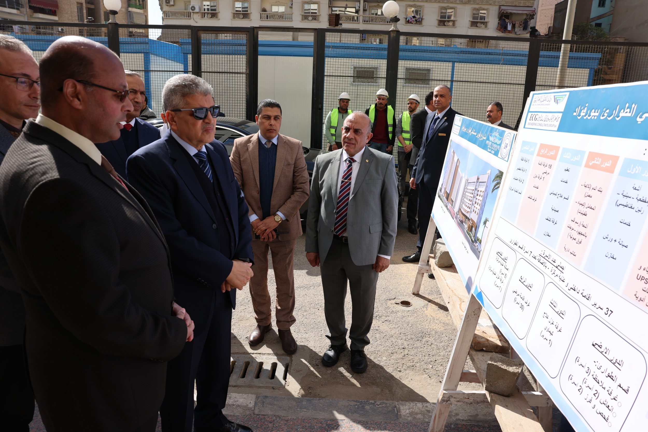 جولة الفريق أسامة ربيع التفقدية بعدد من مواقع العمل ببورسعيد