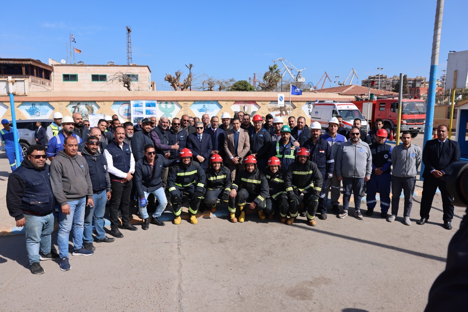 جولة الفريق أسامة ربيع التفقدية بعدد من مواقع العمل ببورسعيد