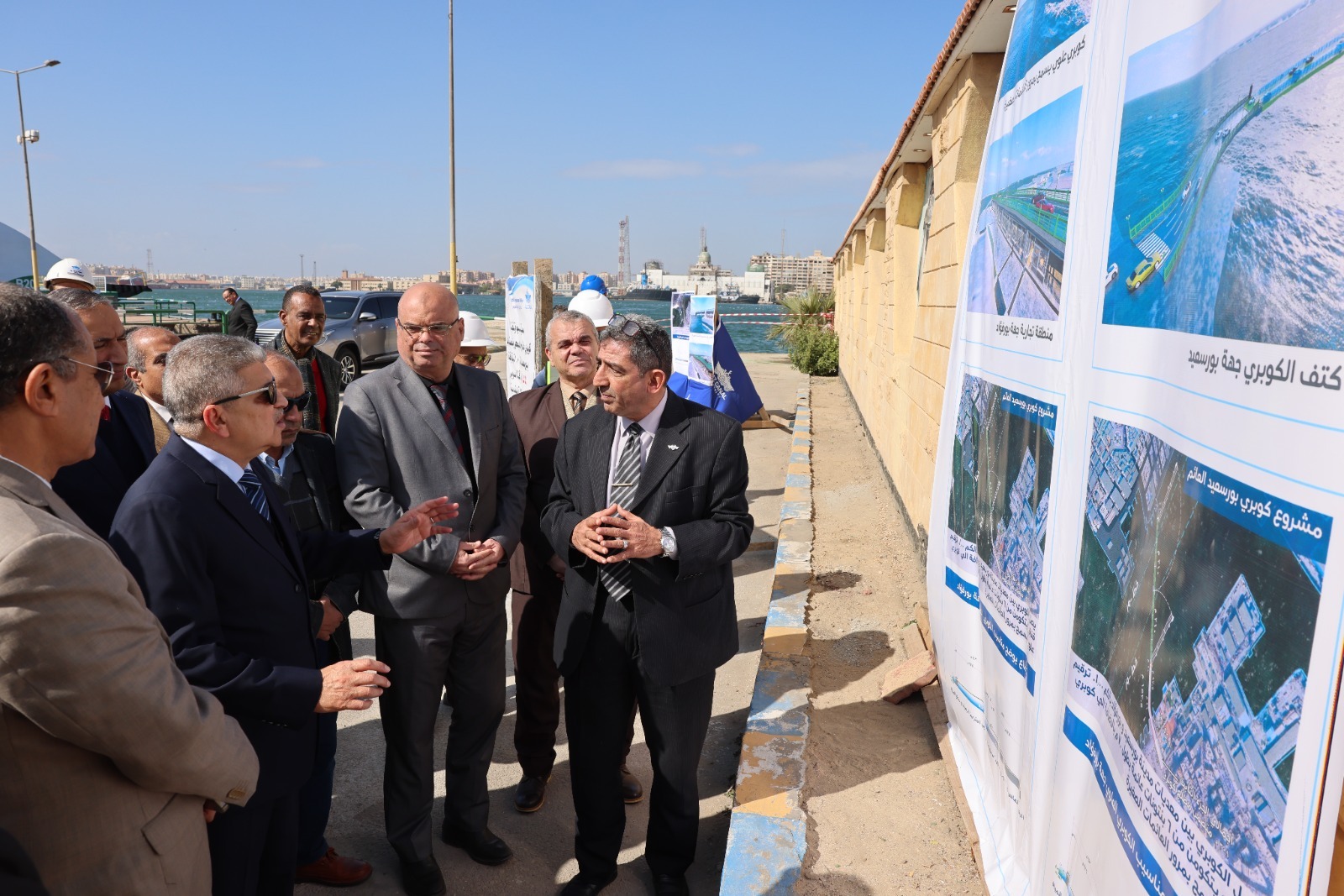 جولة الفريق أسامة ربيع التفقدية بعدد من مواقع العمل ببورسعيد