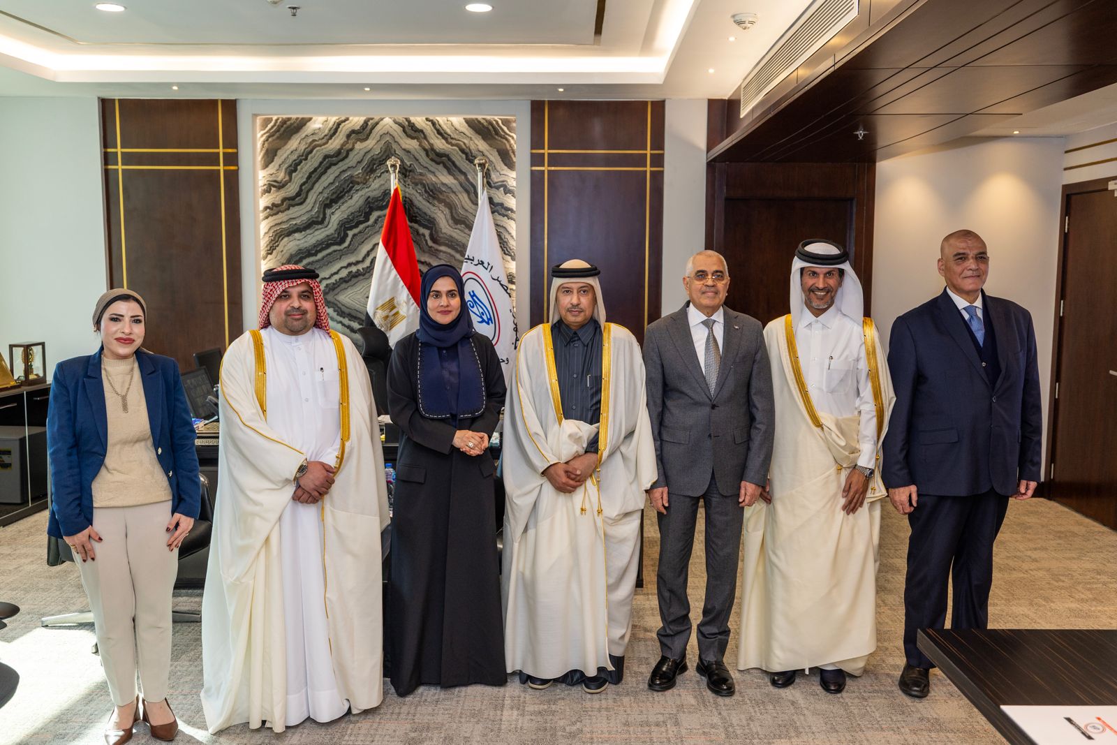 المستشار أحمد سعيد خليل يستقبل النائب العام القطري