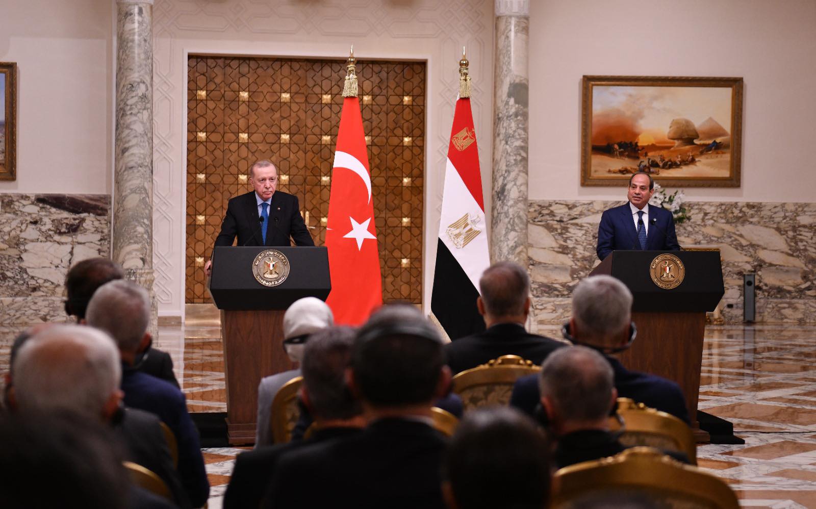 السيسي وأردوغان يشاركان في الجلسة الختامية لمنتدى الأعمال المصري – التركي