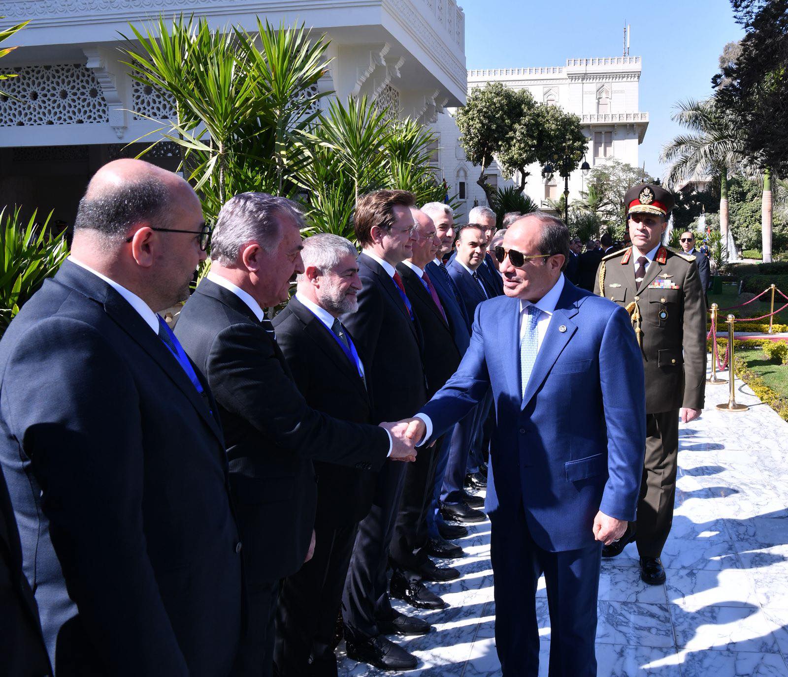 الرئيس السيسي يستقبل نظيره التركي