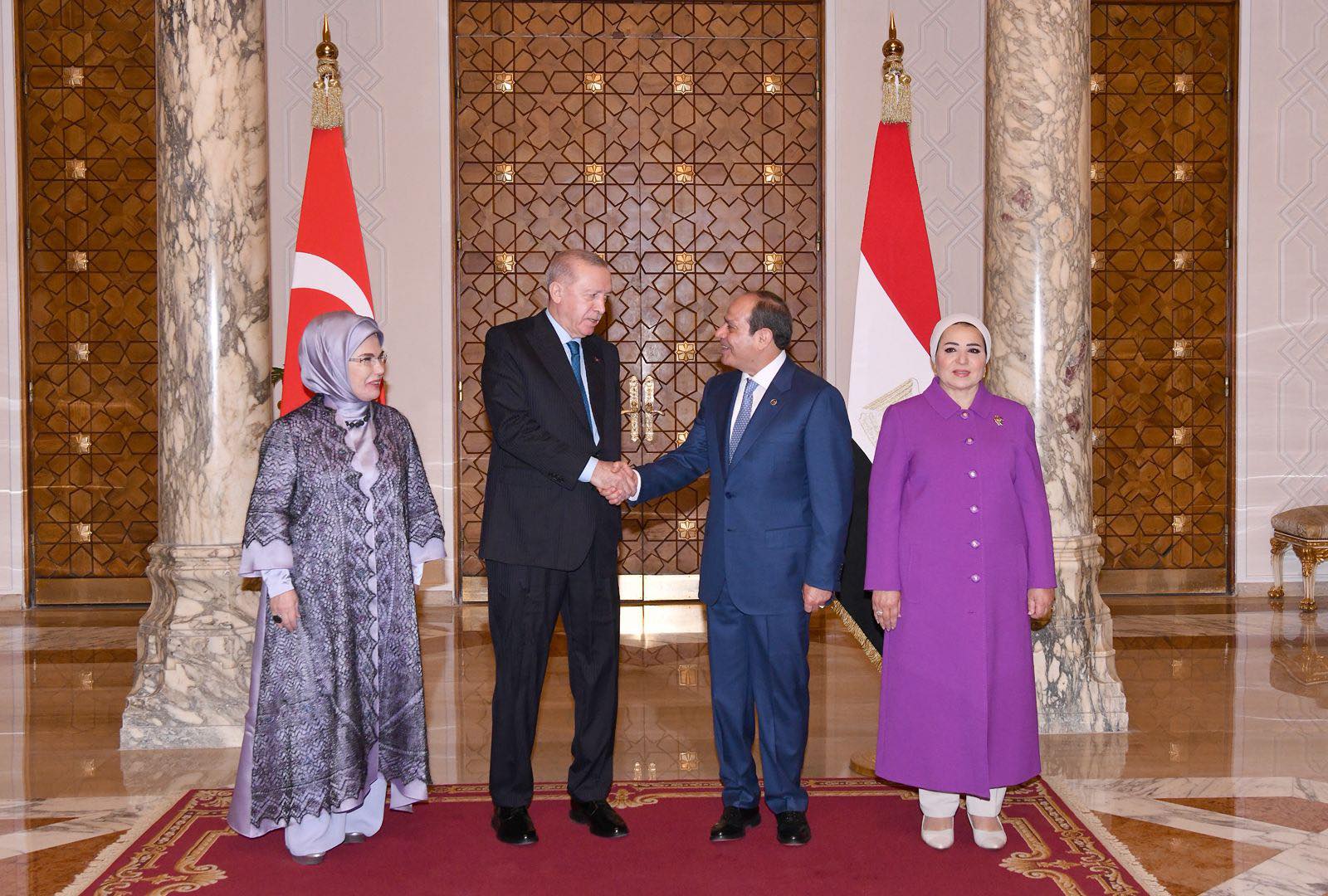 الرئيس السيسي يستقبل نظيره التركي