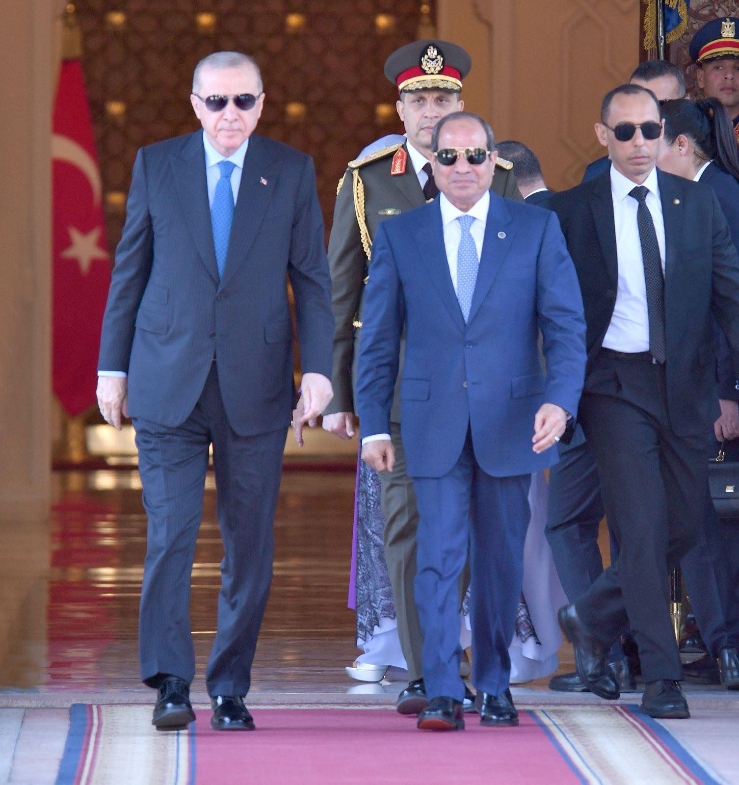 الرئيس السيسي يستقبل نظيره التركي