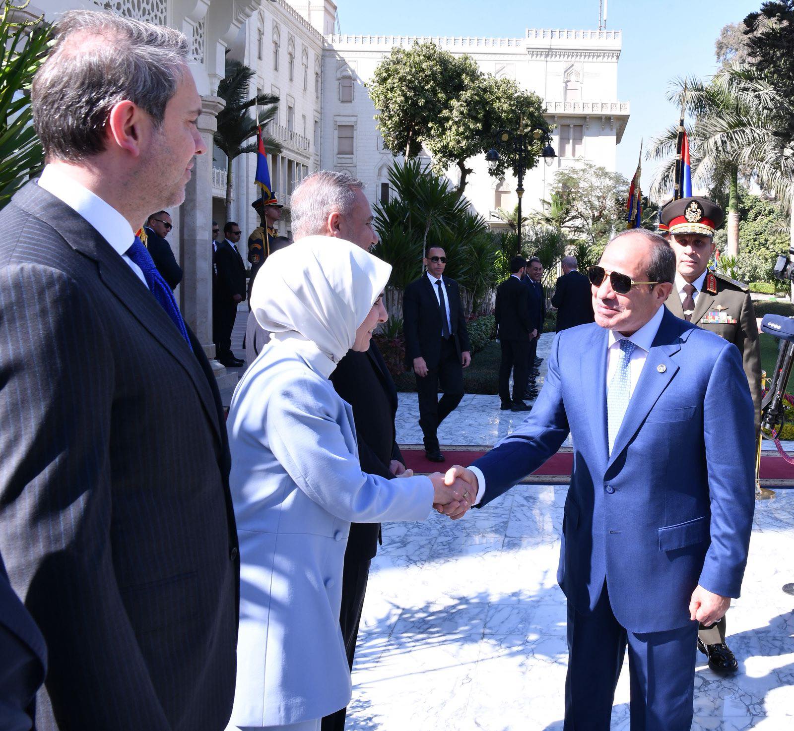 الرئيس السيسي يستقبل نظيره التركي