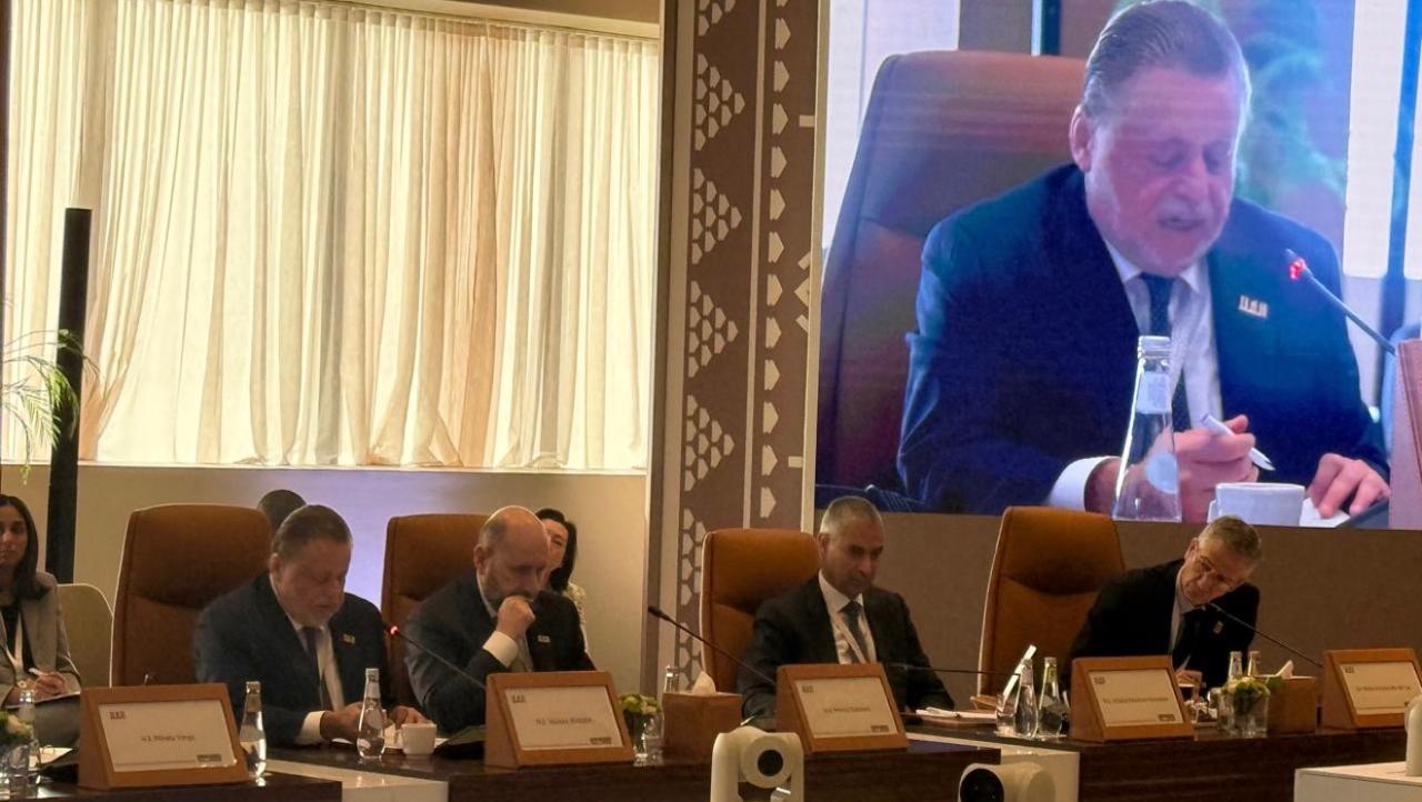 محافظ البنك المركزي خلال فعاليات مؤتمر العُلا لاقتصادات الأسواق الناشئة