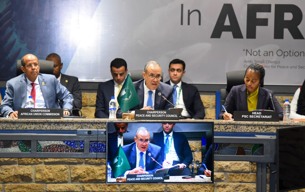 وزير الخارجية يترأس جلسة مشاورات مجلس السلم والأمن غير الرسمية حول السودان