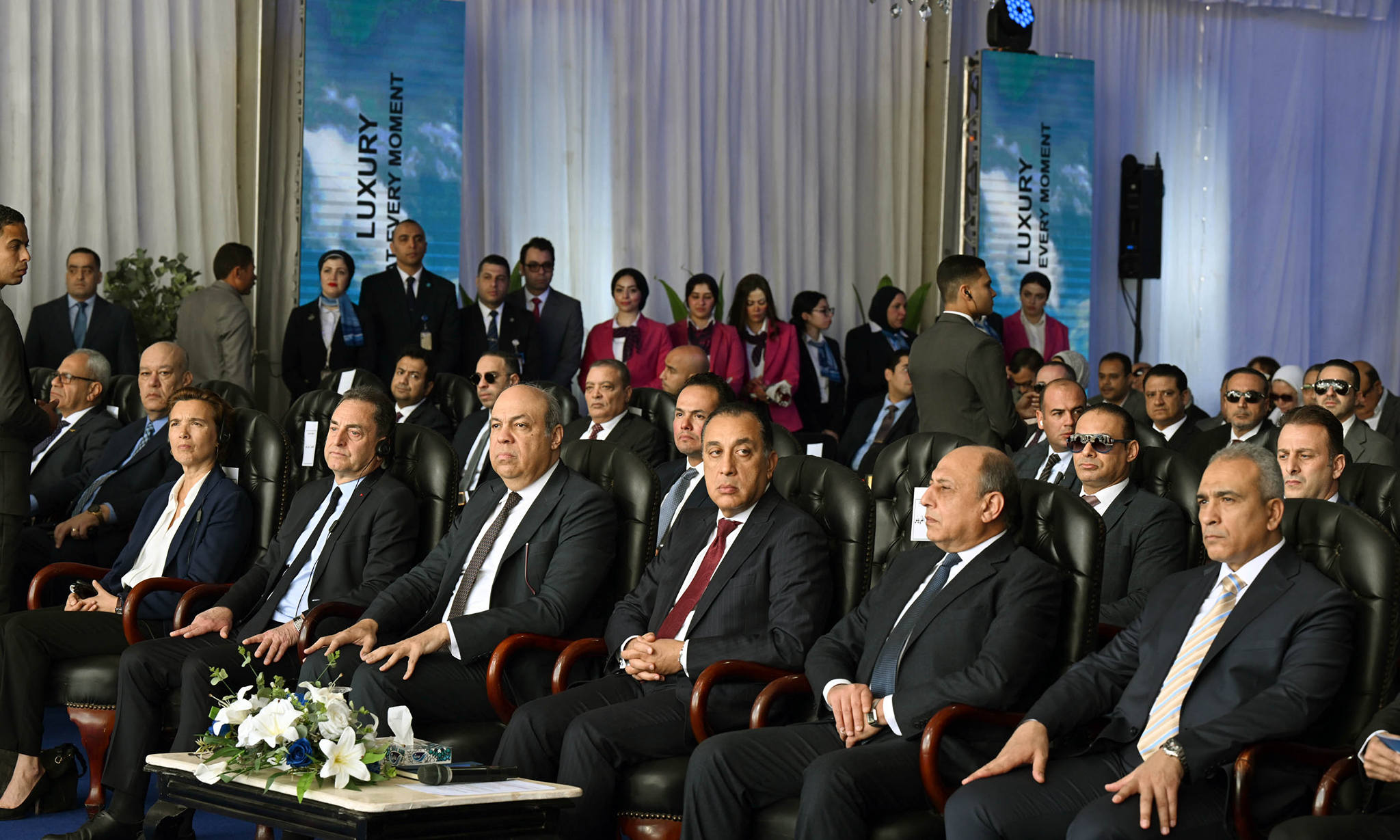 مدبولي يشهد فعاليات انضمام أول طائرة من طراز Airbus A350-900 