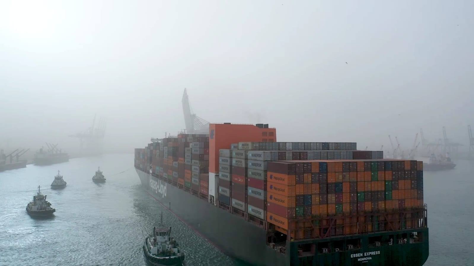 التشغيل التجريبي لمحطة الحاويات تحيا مصر بميناء دمياط