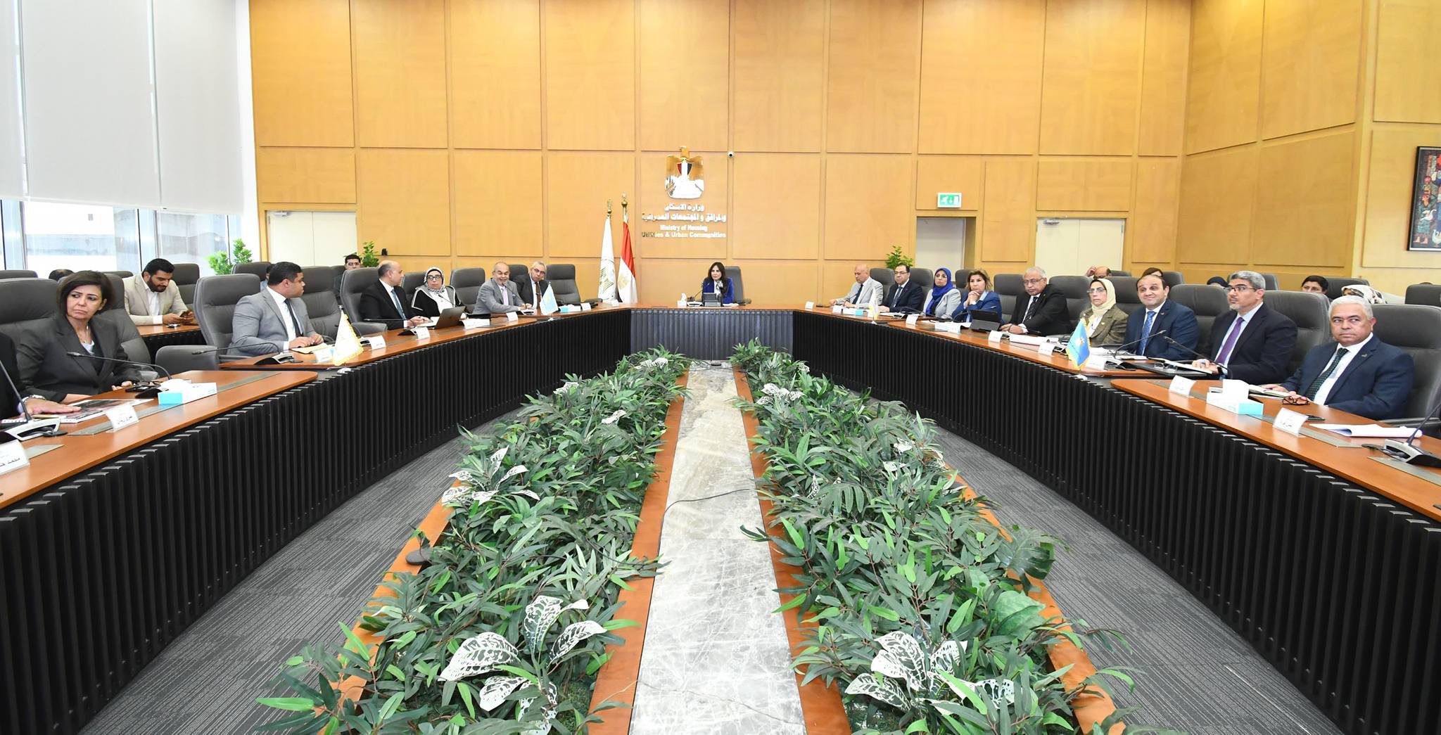 وزيرة الإسكان تتابع موقف تنفيذ مشروع حدائق تلال الفسطاط