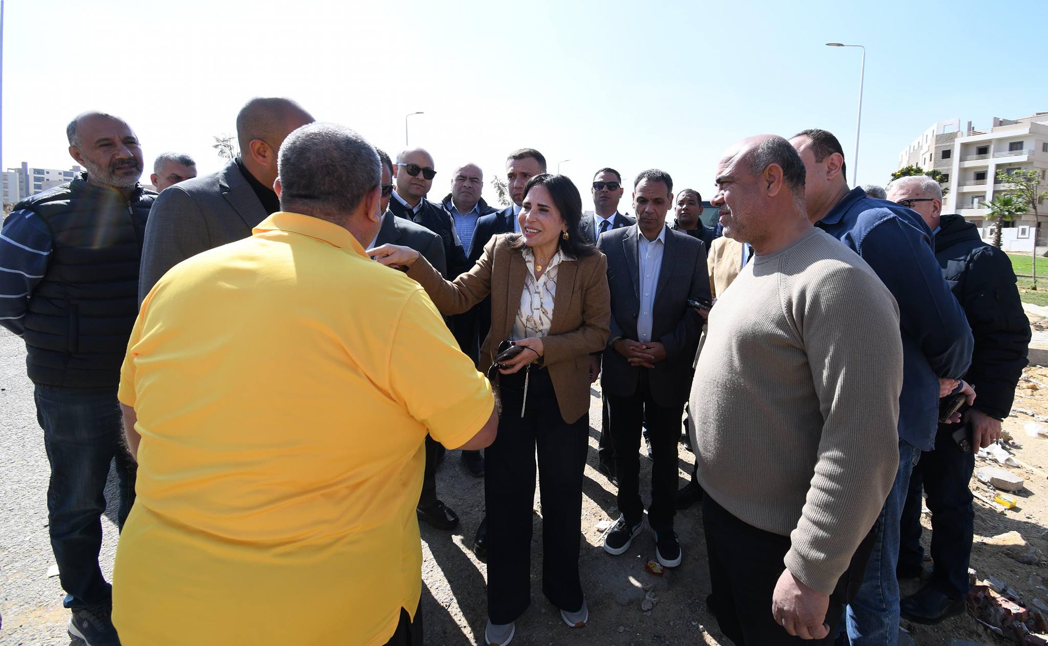 وزيرة الإسكان تتفقد محطة المياه الرئيسية بالشروق